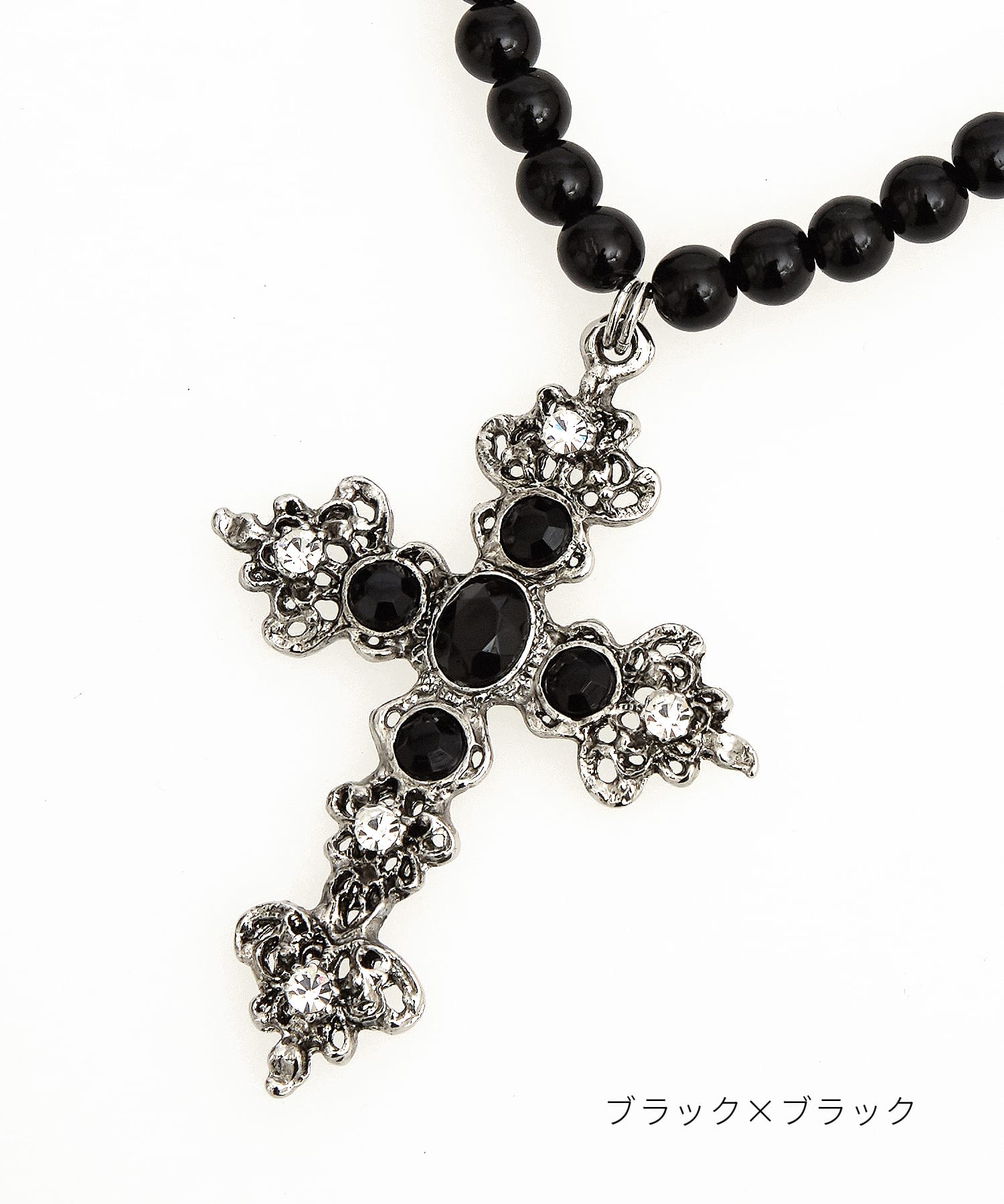 ロザリオテイストクロスパールネックレス / レディース メンズ ユニ