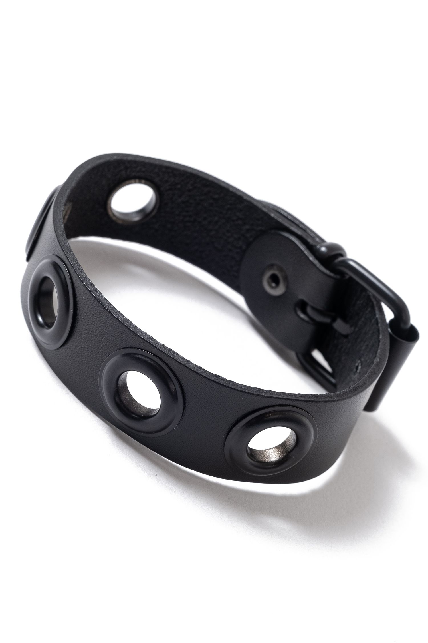 ⭐︎BLACK MEANS⭐︎ブラックレザースタッズバングル blackmeans(ブラックミーンズ)スタッズレザーバングル
