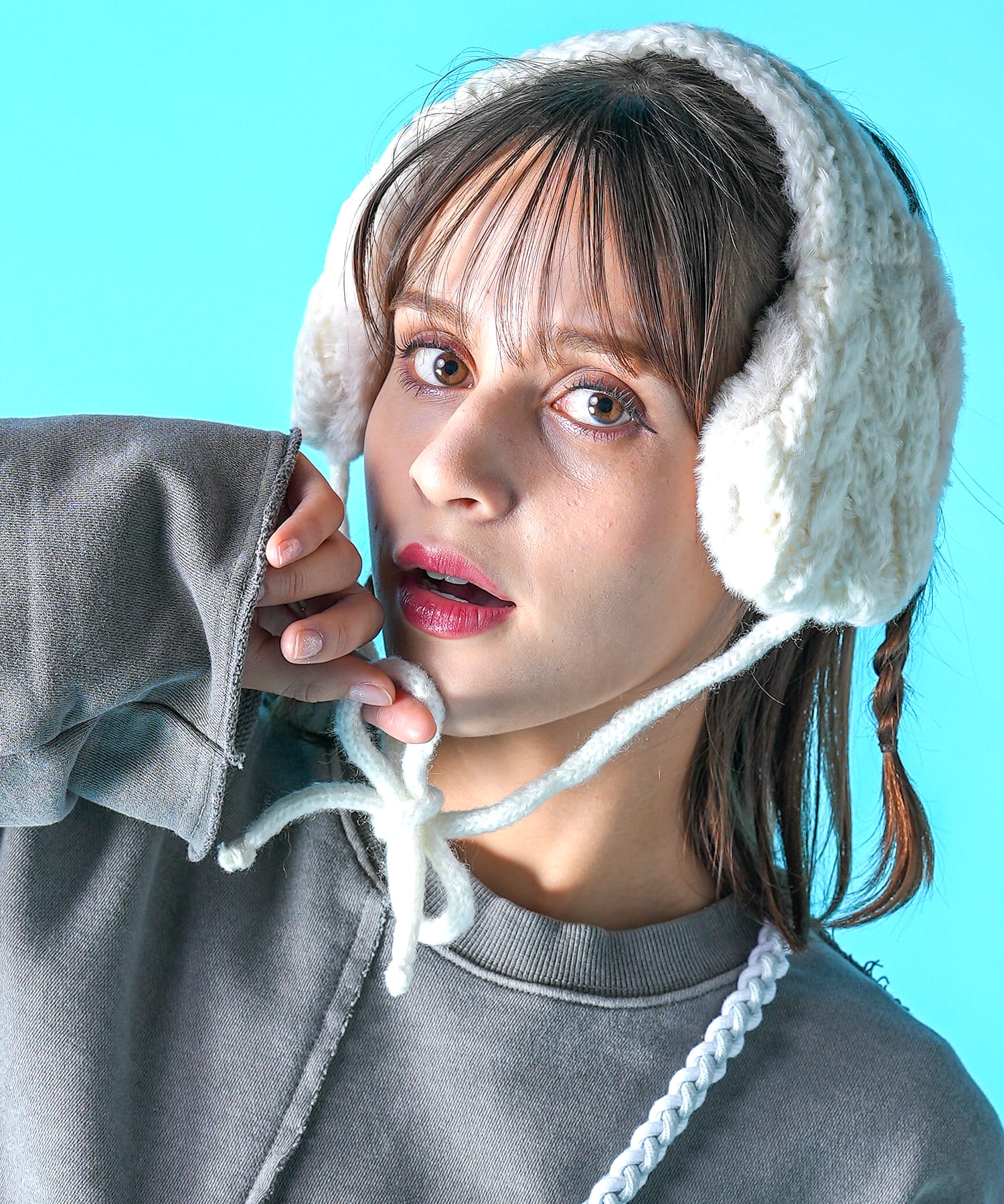 モコモコファーニットイヤーマフ ankoROCK(アンコロック) メンズ