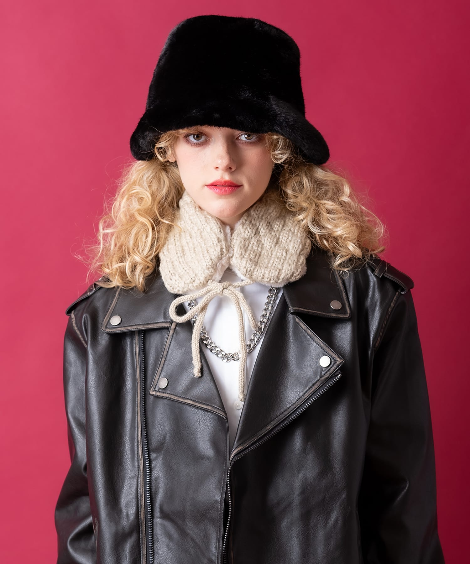 モコモコファーニットイヤーマフ ankoROCK(アンコロック) メンズ