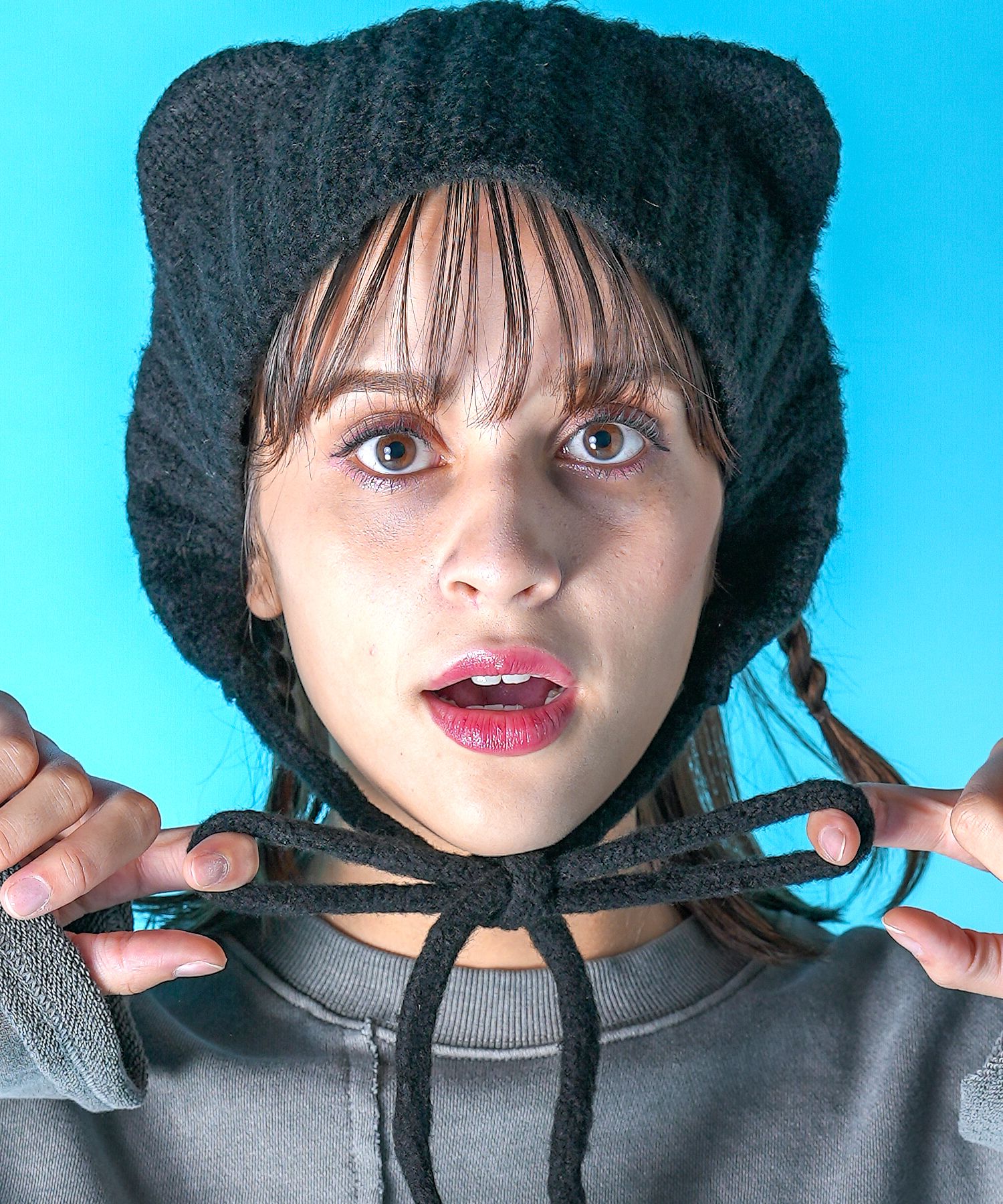 ネコ耳ニットヘアバンド ankoROCK(アンコロック) メンズ レディース