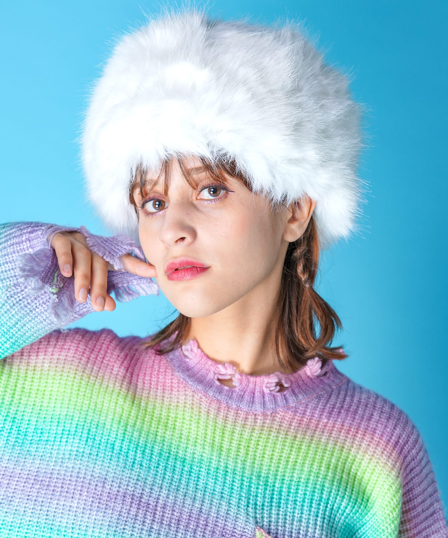 ショートファーロシアンハット ankoROCK(アンコロック) メンズ