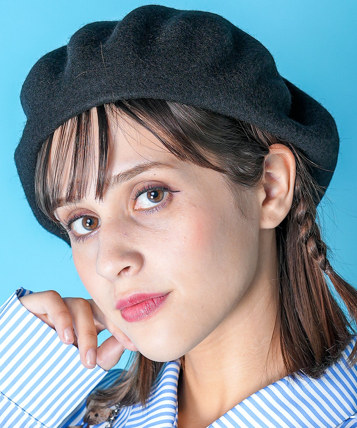 an meets zakka フェルトベレー帽