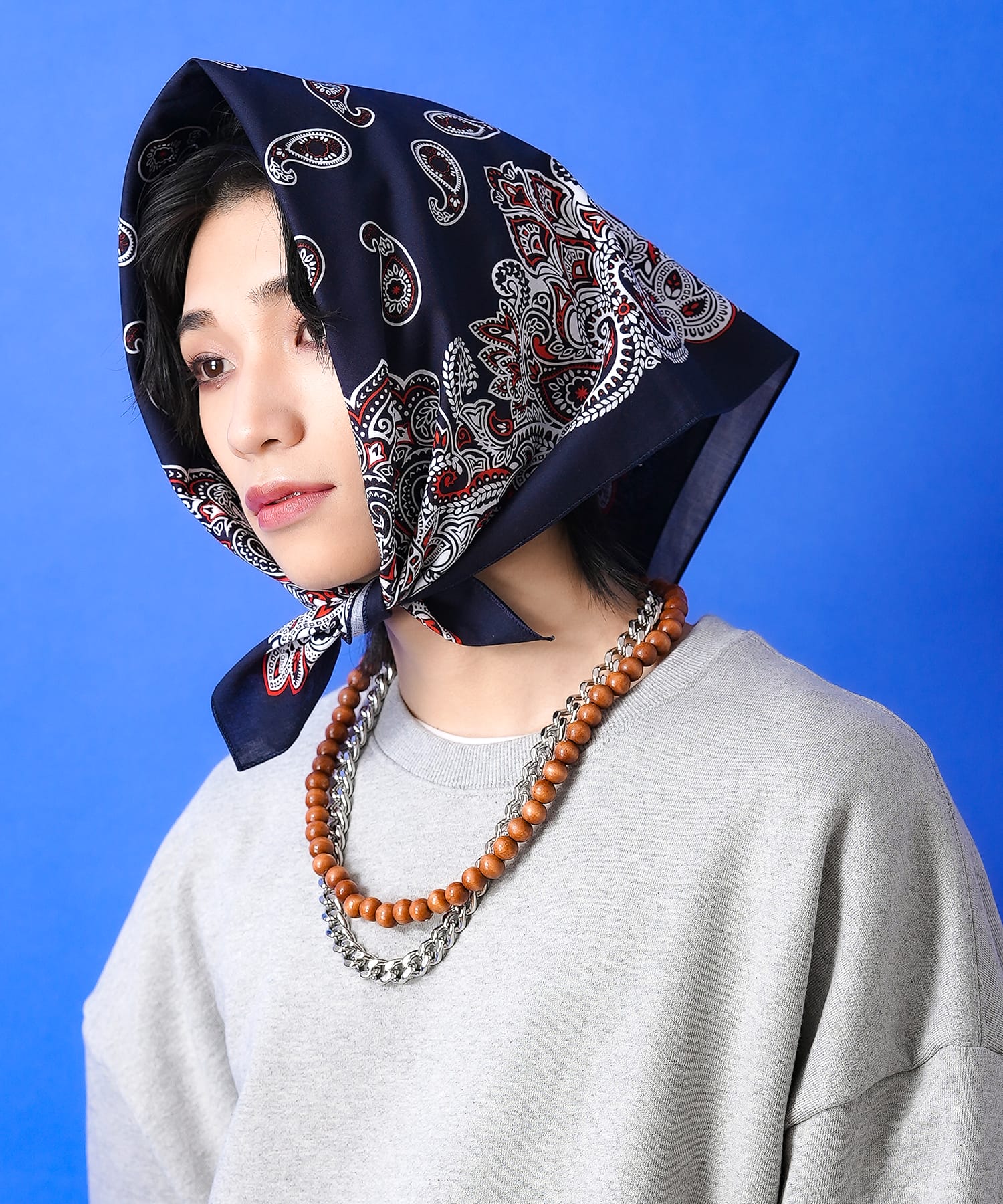 ペイズリー柄バンダナ / メンズ レディース ユニセックス スカーフ