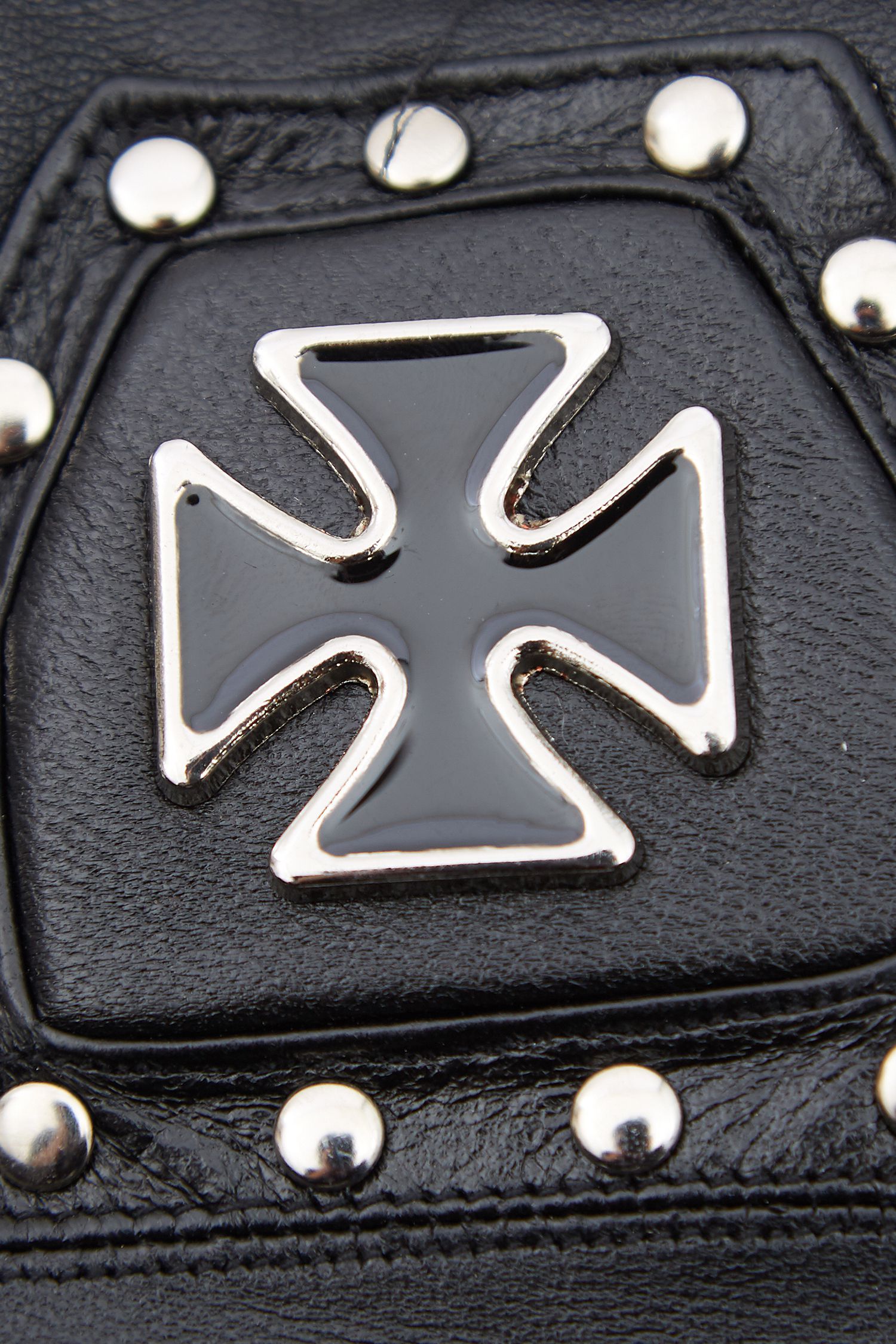 ロッキン装飾指抜きレザーグローブ ankoROCK(アンコロック) メンズ