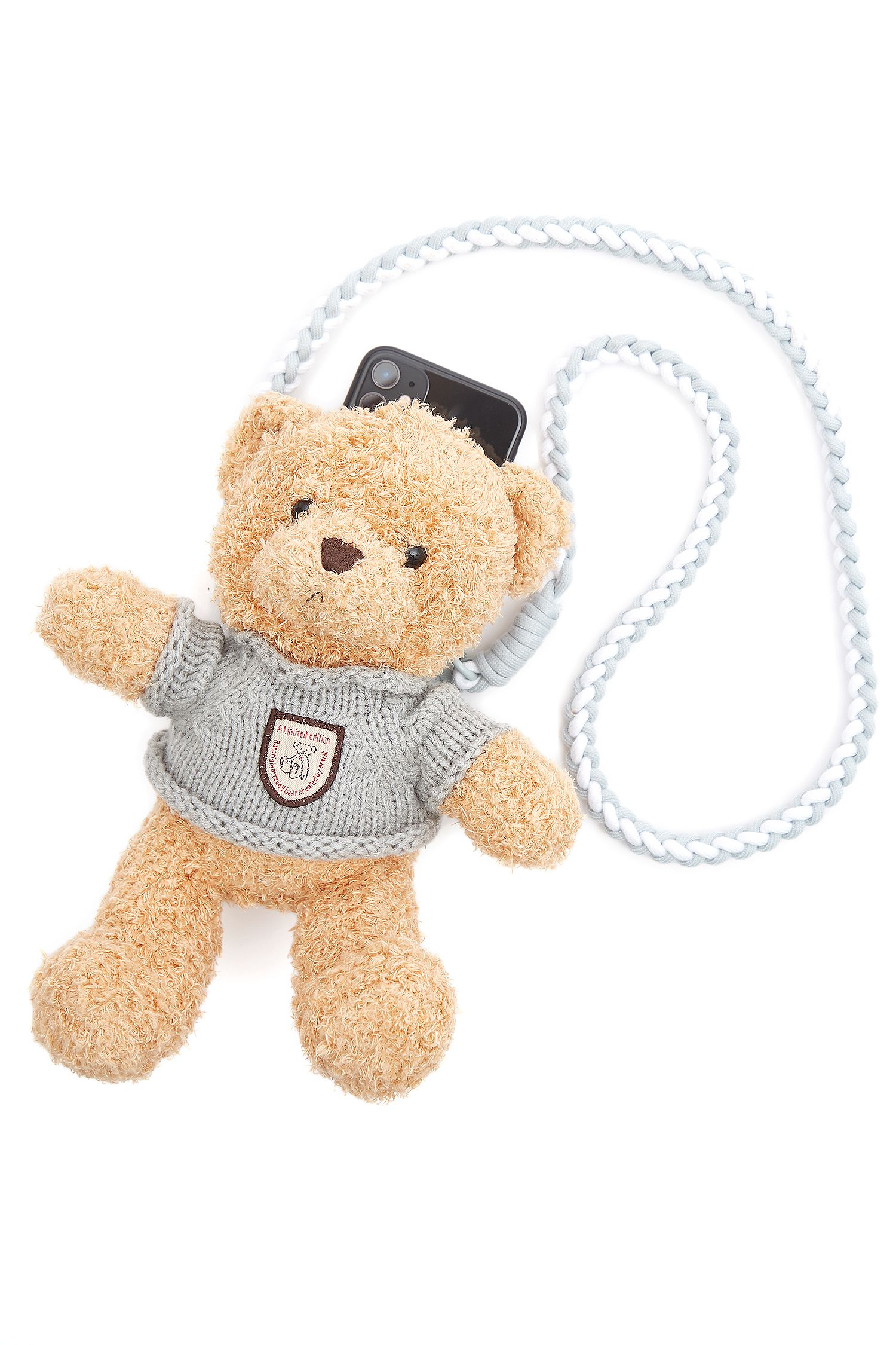 an meets zakka テディベアスマホショルダー ankoROCK(アンコロック