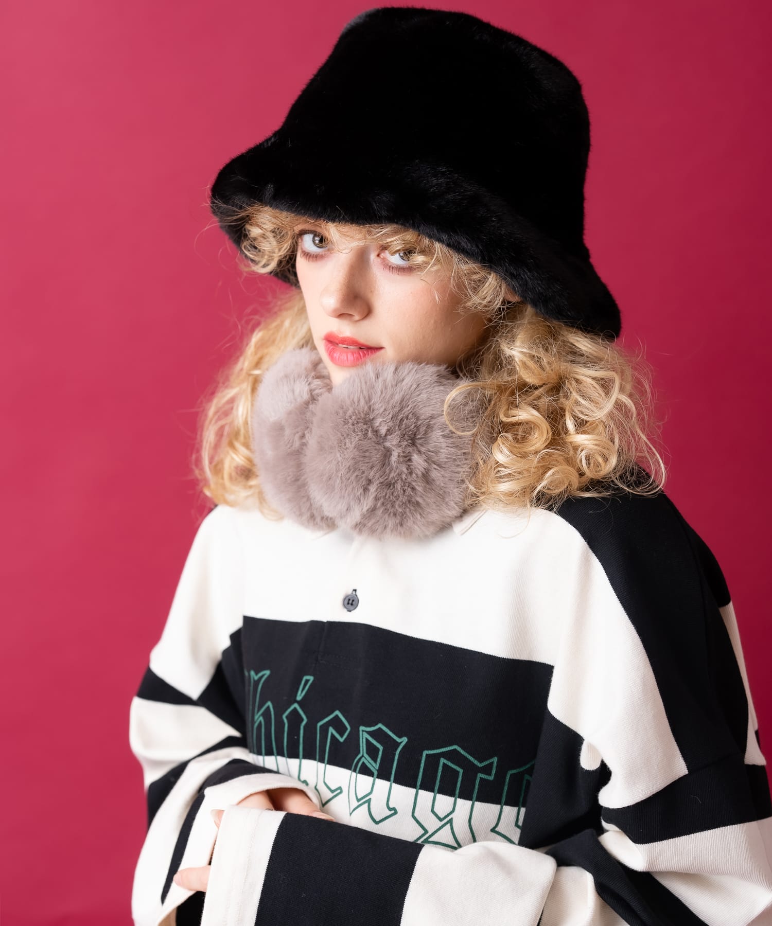 モコモコファーイヤーマフ/折り畳み ankoROCK(アンコロック) メンズ