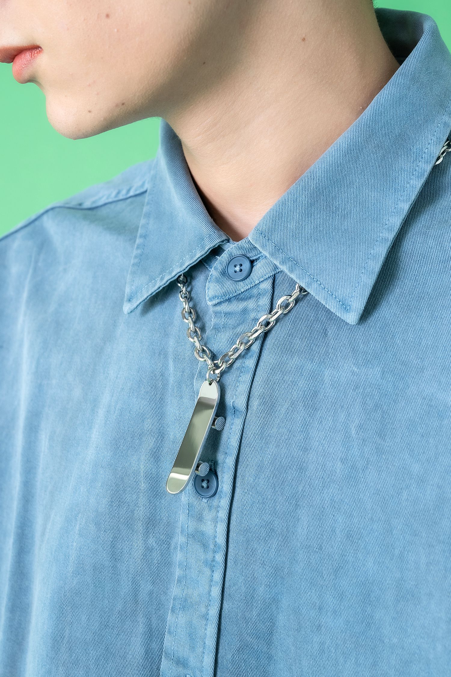 限定品✨スケートボードロゴ ネックレス スケボーネックレス ペンダント スケートボード スケーターネックレス