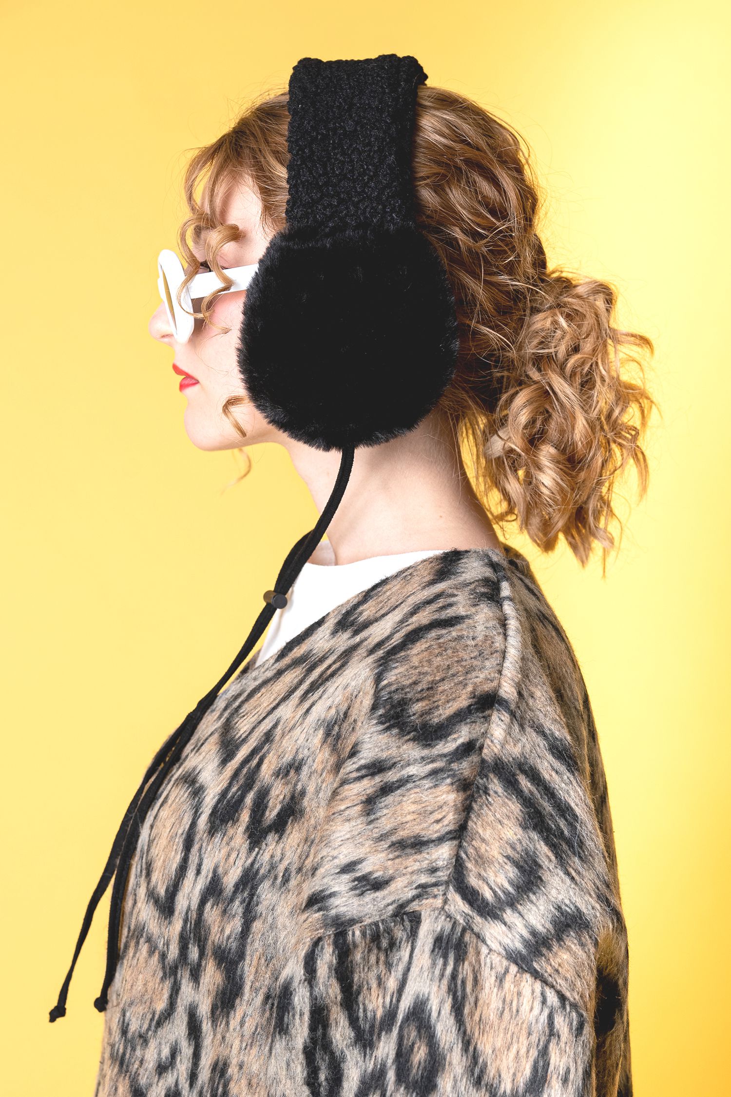 an meets zakka ファー×ボアコンビイヤーマフ ankoROCK(アンコロック