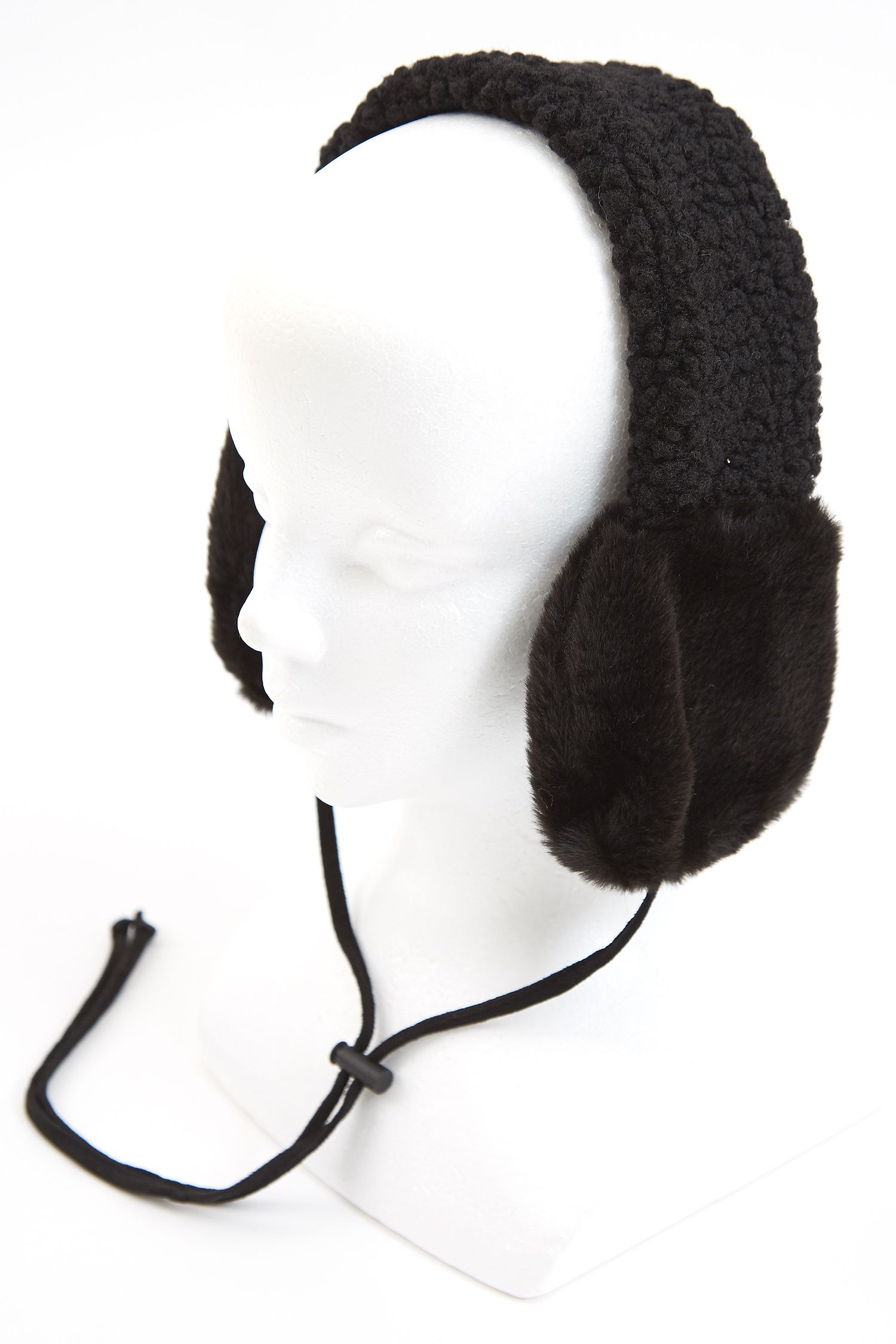 an meets zakka ファー×ボアコンビイヤーマフ ankoROCK(アンコロック