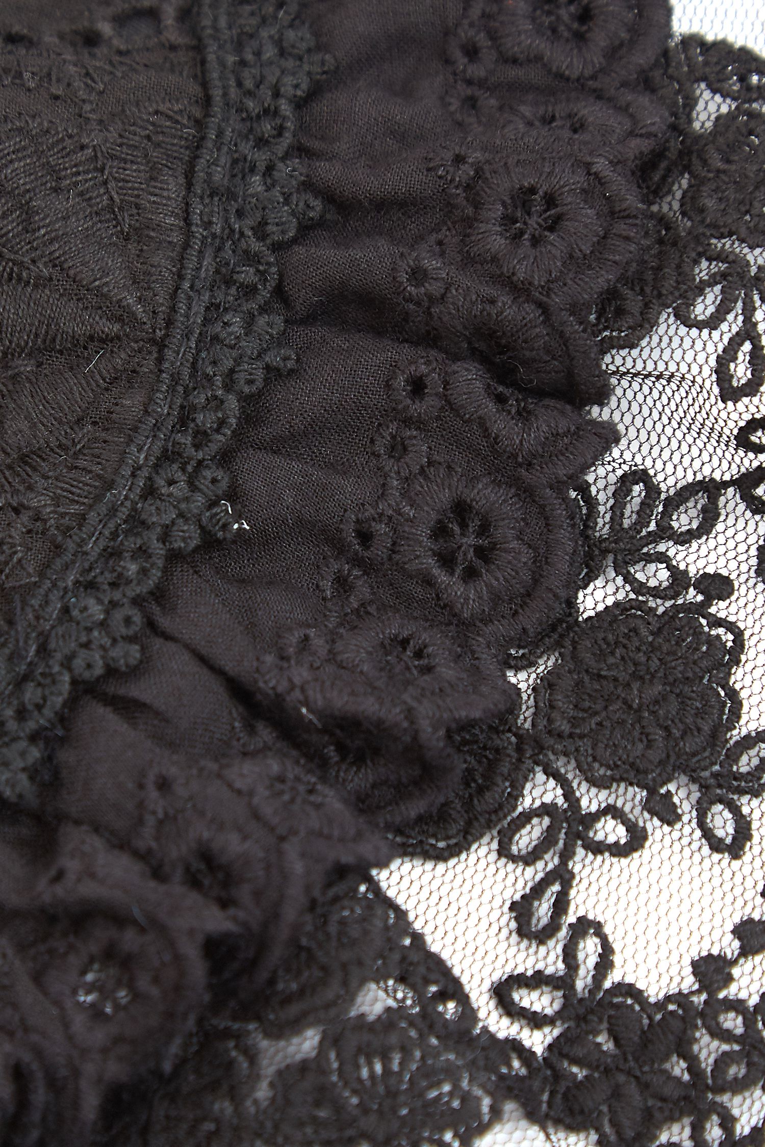 an meets zakka 2段フリルレース付け襟 ankoROCK(アンコロック