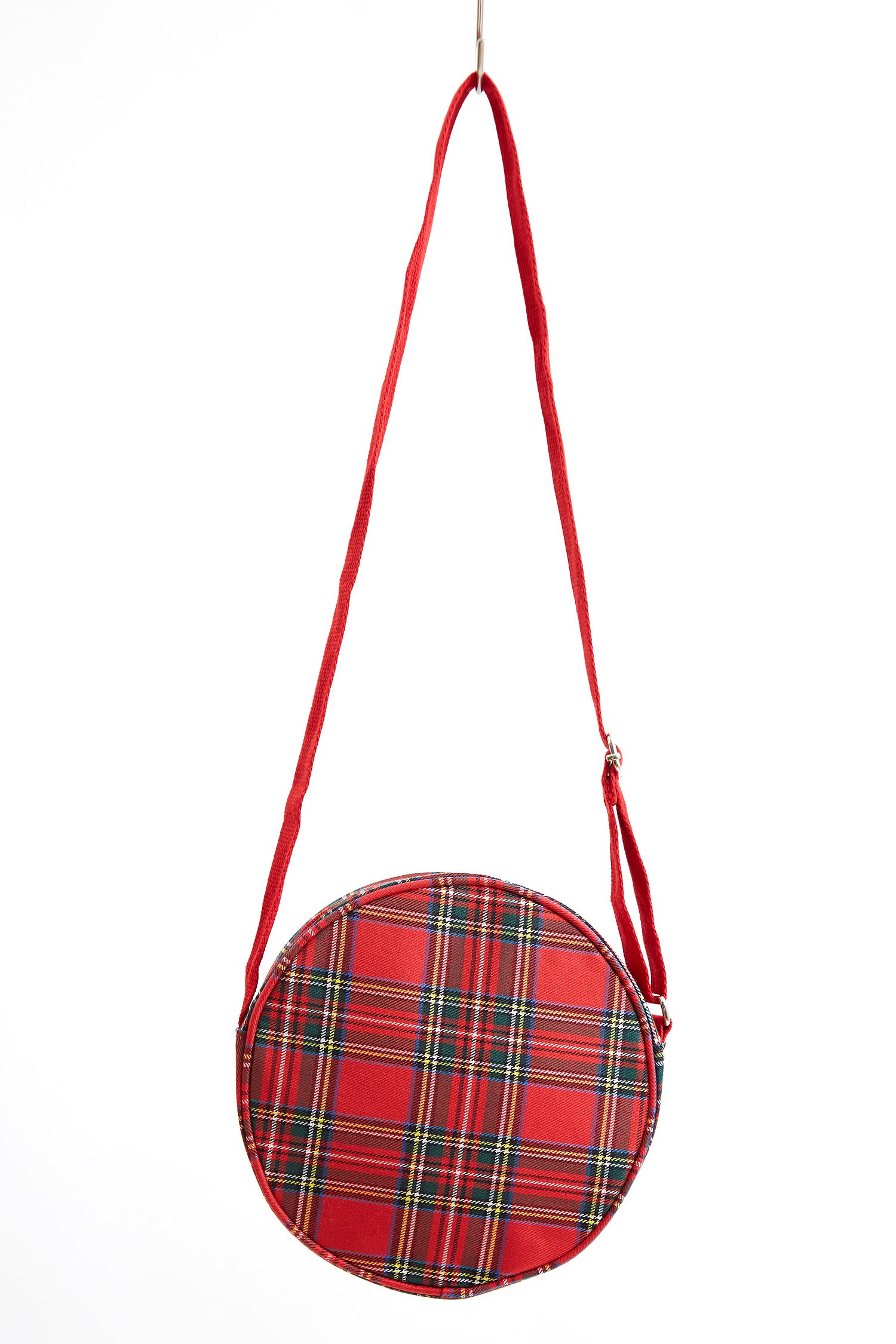 新品ショルダーバッグ レッド　赤チェック an meets zakka サークルショルダーバッグ ankoROCK(アンコロック