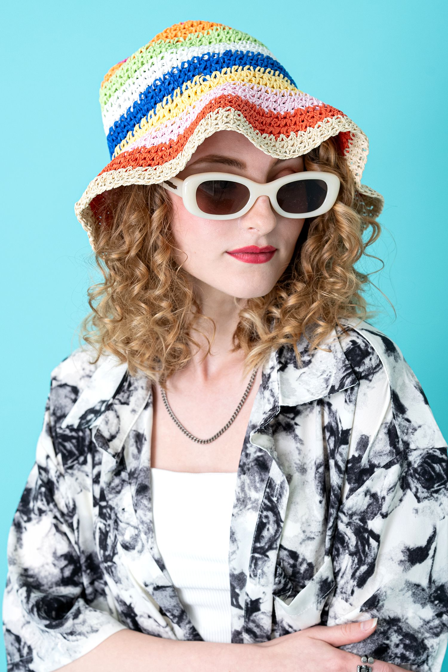 cathy hat 変形ハット ダークブラウン 帽子