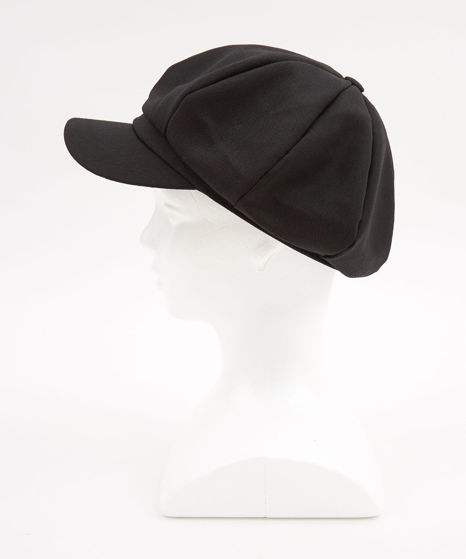 ブラックヘリンボーンキャスケット / 帽子 柄 メンズ レディース