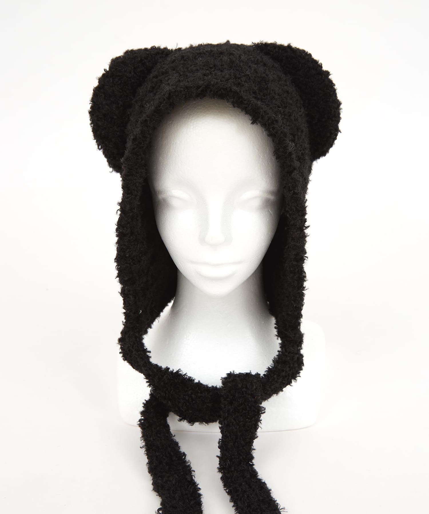 耳付きファーニットイヤーフラップフーディー帽 / メンズ レディース