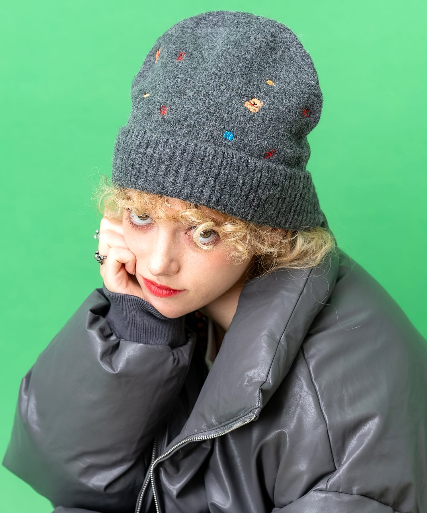 AMBUSH (アンブッシュ) 23SS テディビーニーニット帽 グレー AMBUSH (アンブッシュ) 23SS テディビーニーニット帽 グレー