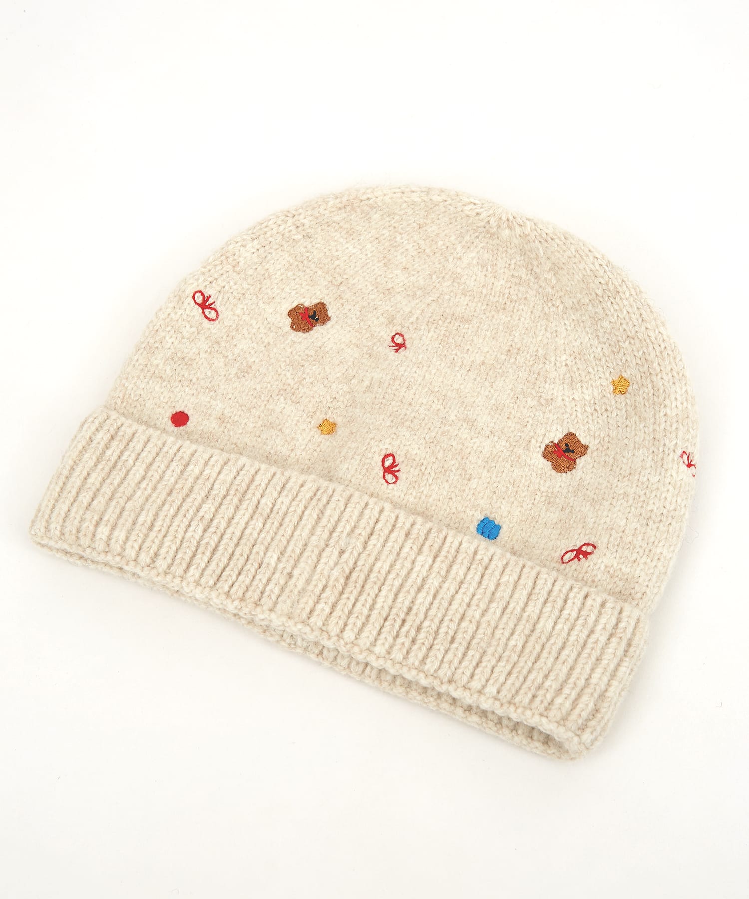 ミニテディベア刺繍ニットキャップ / メンズ レディース ユニセックス