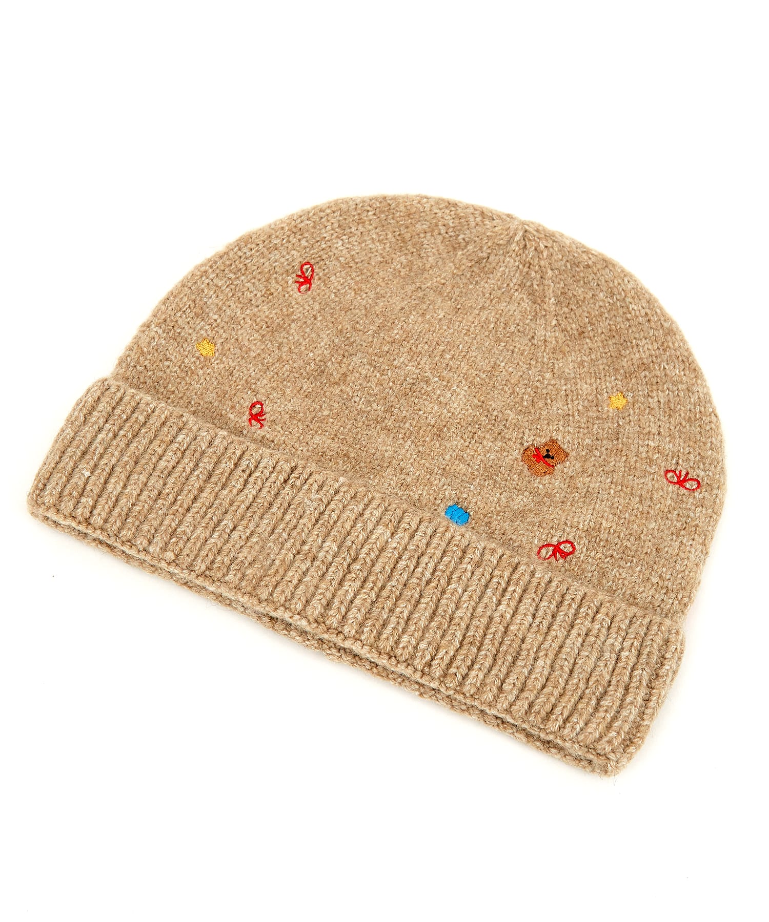 ミニテディベア刺繍ニットキャップ / メンズ レディース ユニ