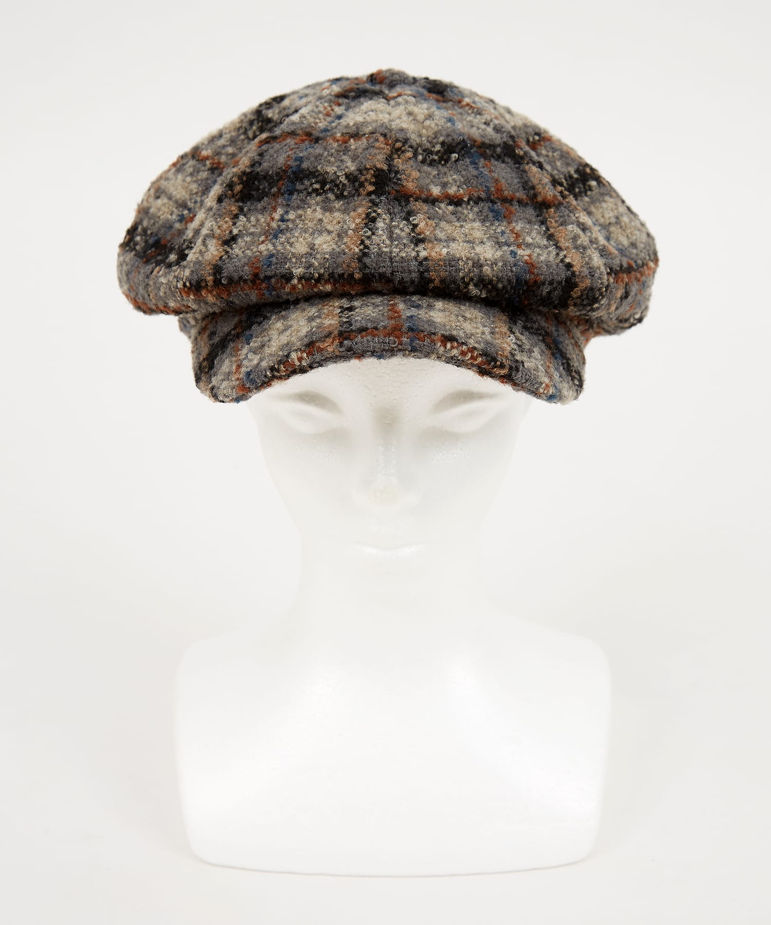 チェック柄ネップツイードキャスケット / メンズ レディース ユニ