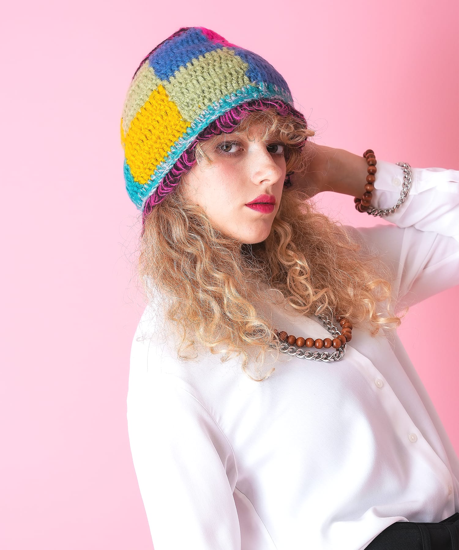 新作　MARY QUANT レトロロゴ アップリケ ブルゾン　ギンガムチェック 新作 MARY QUANT レトロロゴ アップリケ ブルゾン ギンガムチェック