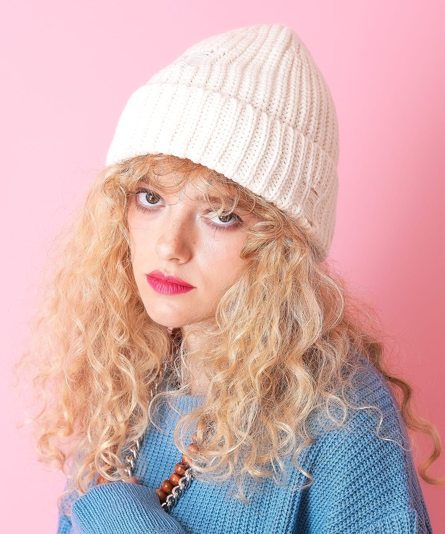 ダメージリブニットキャップ / メンズ レディース ユニセックス ニット