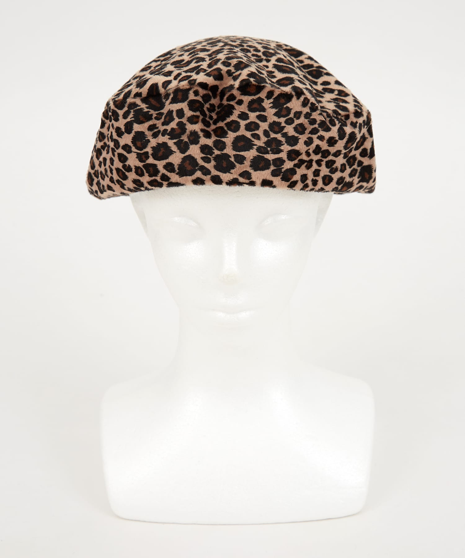 レオパードベロアベレー帽 / メンズ レディース ユニセックス 帽子