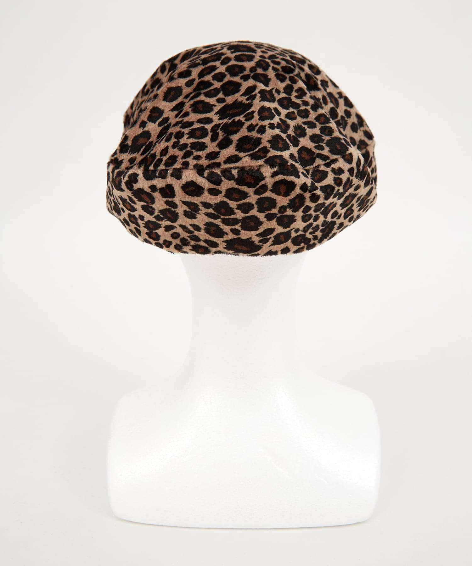 レオパードベロアベレー帽 / メンズ レディース ユニセックス 帽子