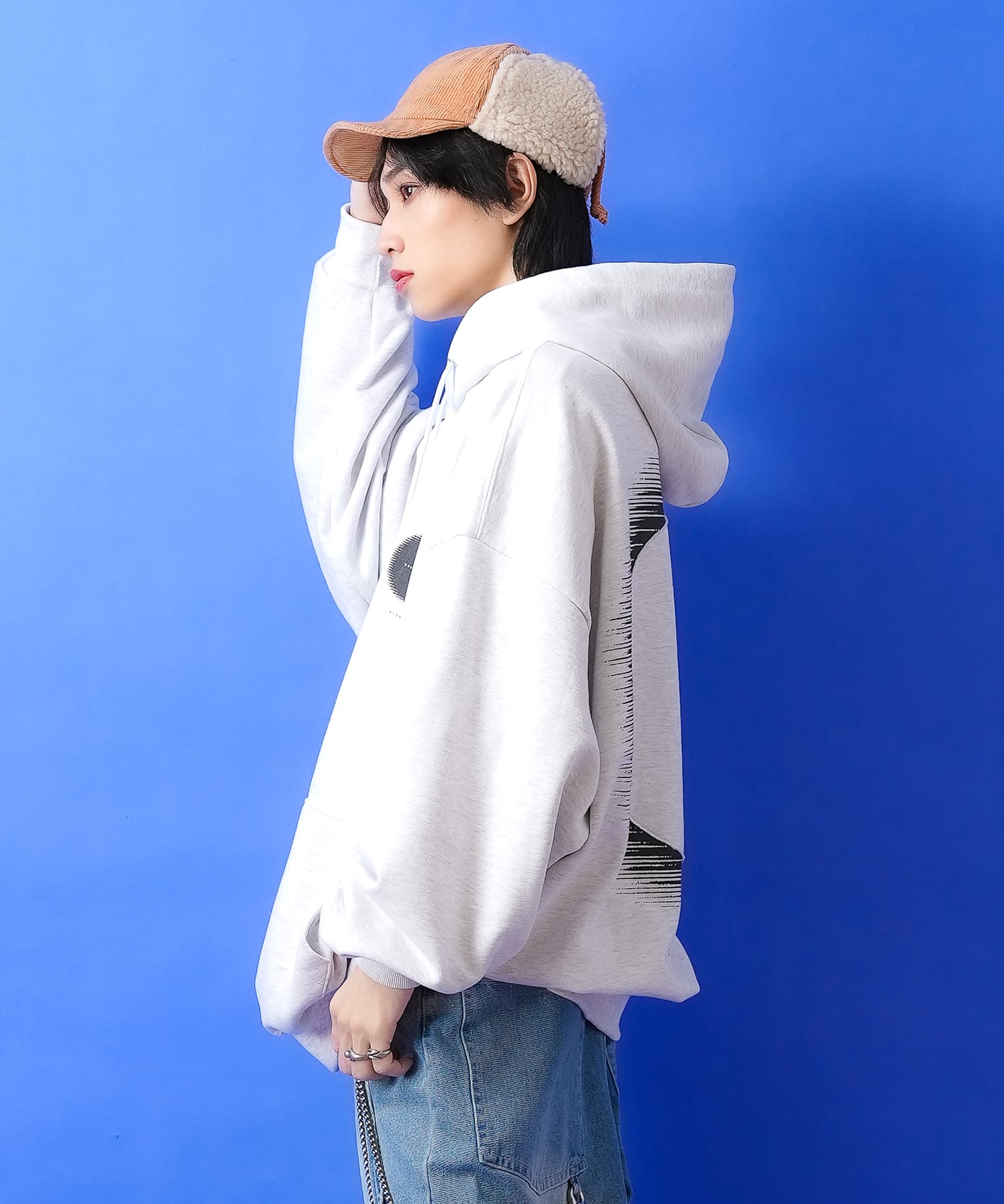 ボア切り替えイヤーフラップコーデュロイキャップ / メンズ レディース