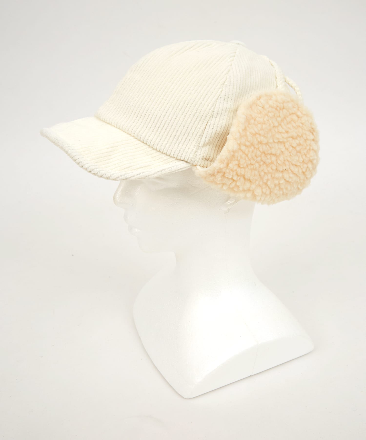 ボア切り替えイヤーフラップコーデュロイキャップ / メンズ レディース