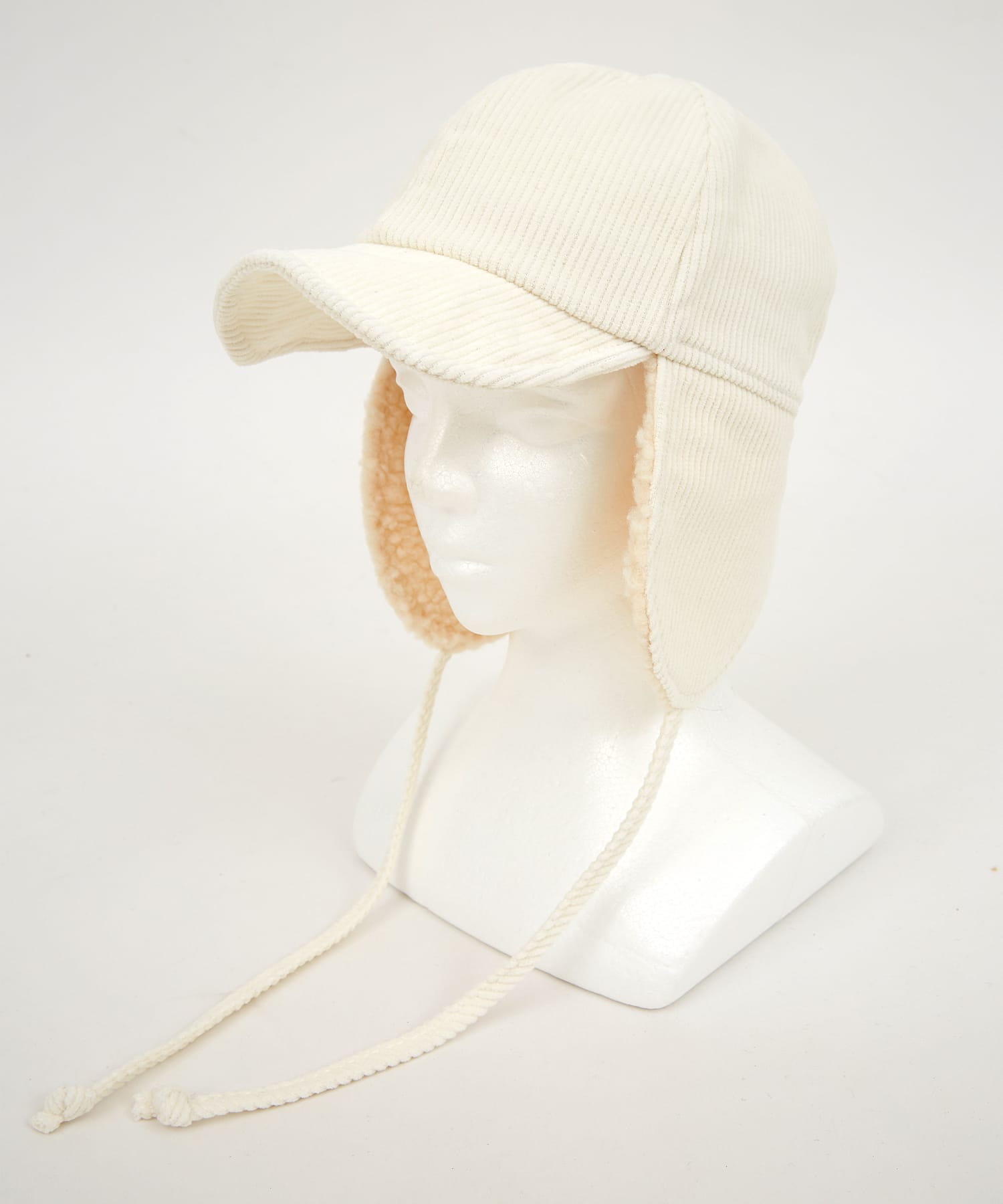 ボア切り替えイヤーフラップコーデュロイキャップ / メンズ レディース