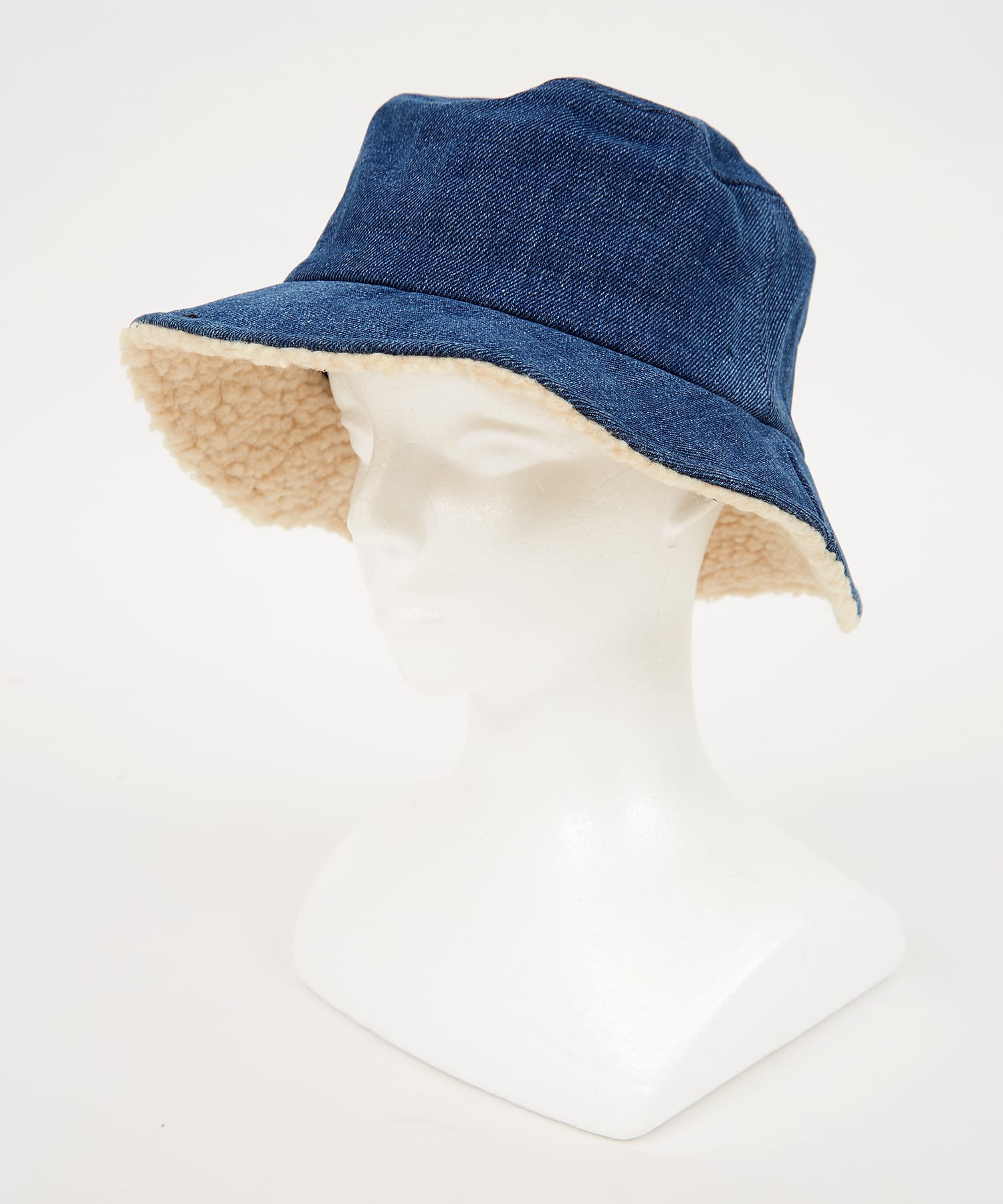 ブリム裏ボア切替デニムハット / メンズ レディース ユニセックス