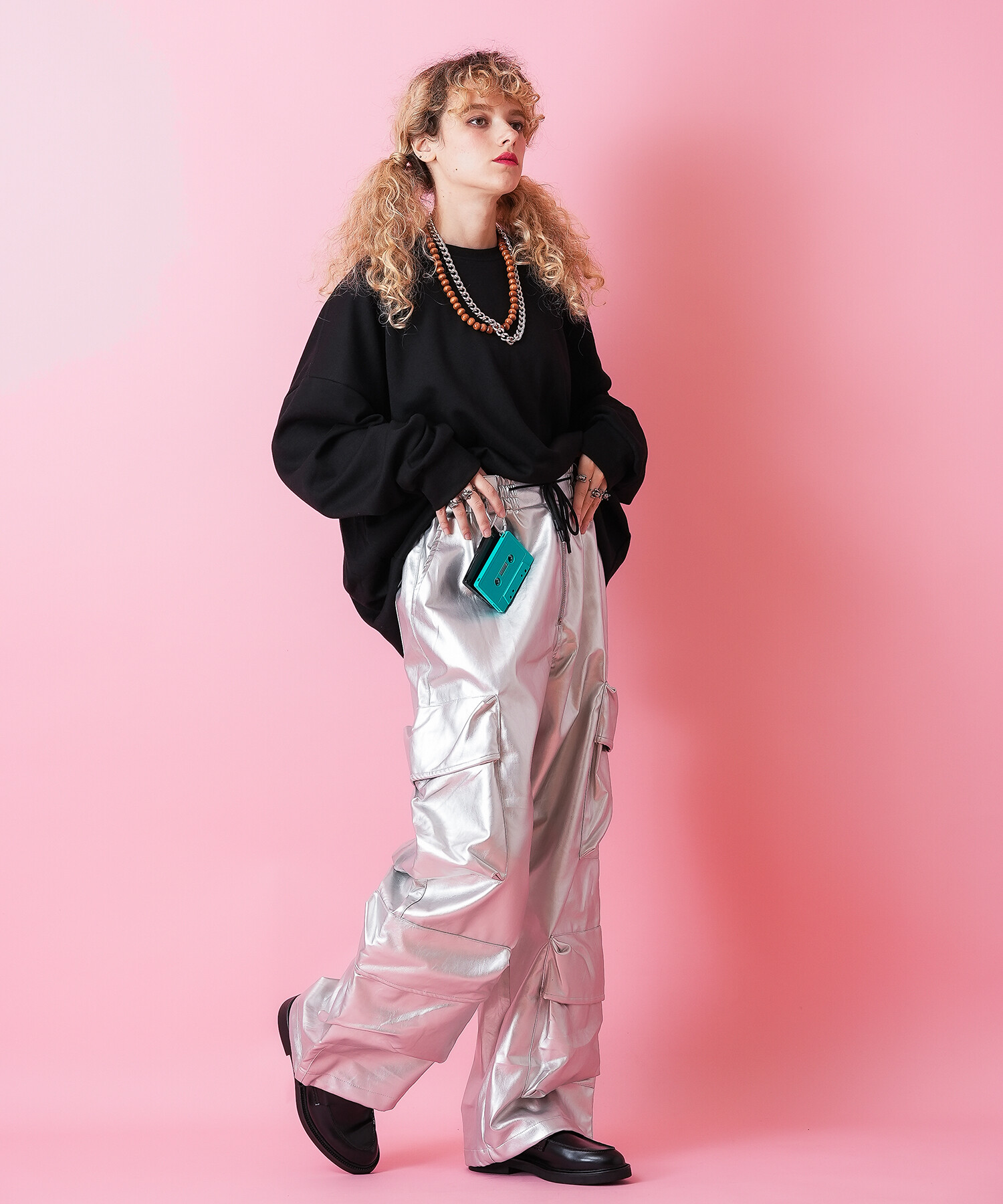 カセットテープカラビナキーホルダー / メンズ レディース ユニ