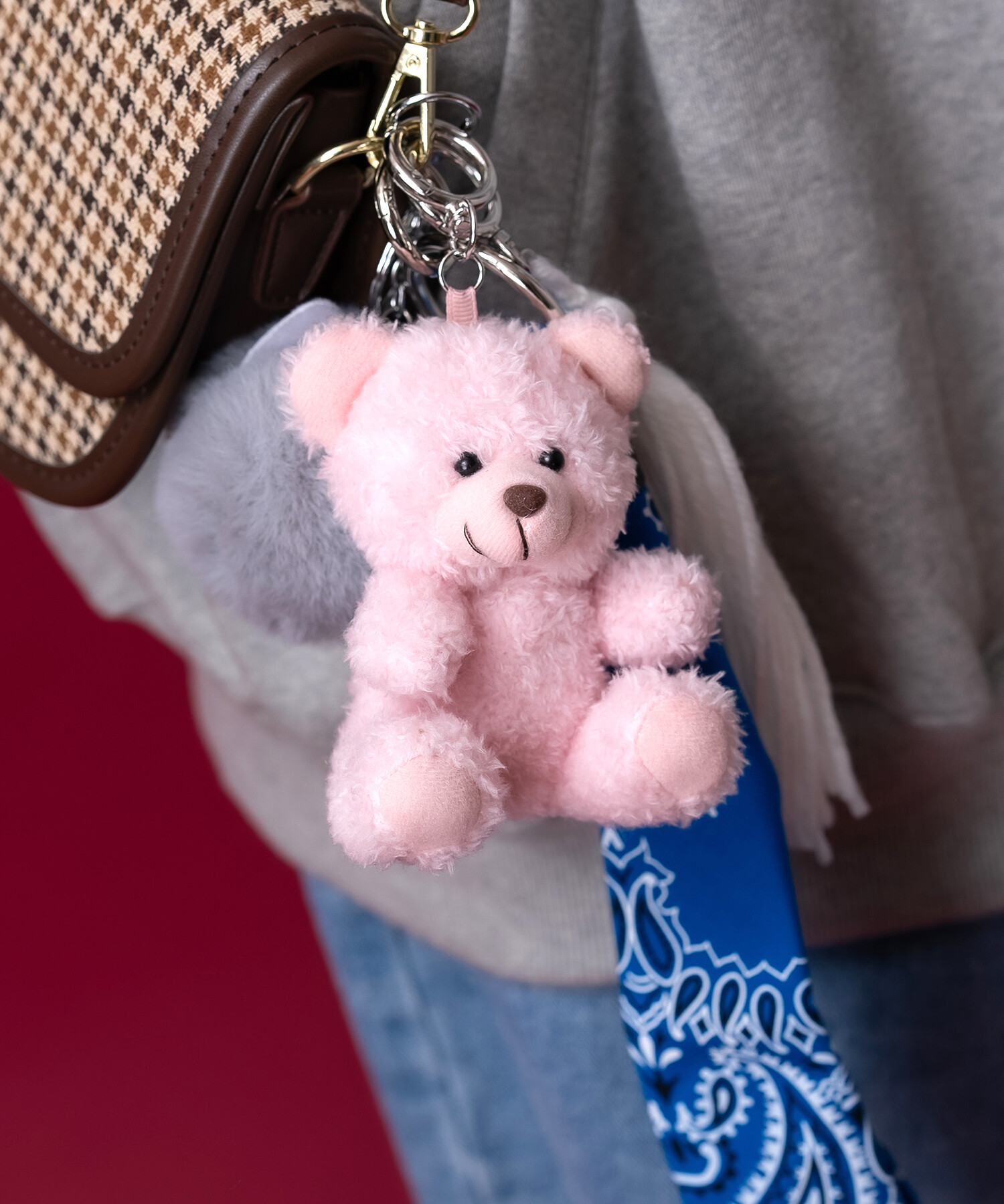 チェウシク x AMI テディベア ぬいぐるみ キーリングセット おまけ付 A チェウシク x AMI テディベア ぬいぐるみ キーリングセット