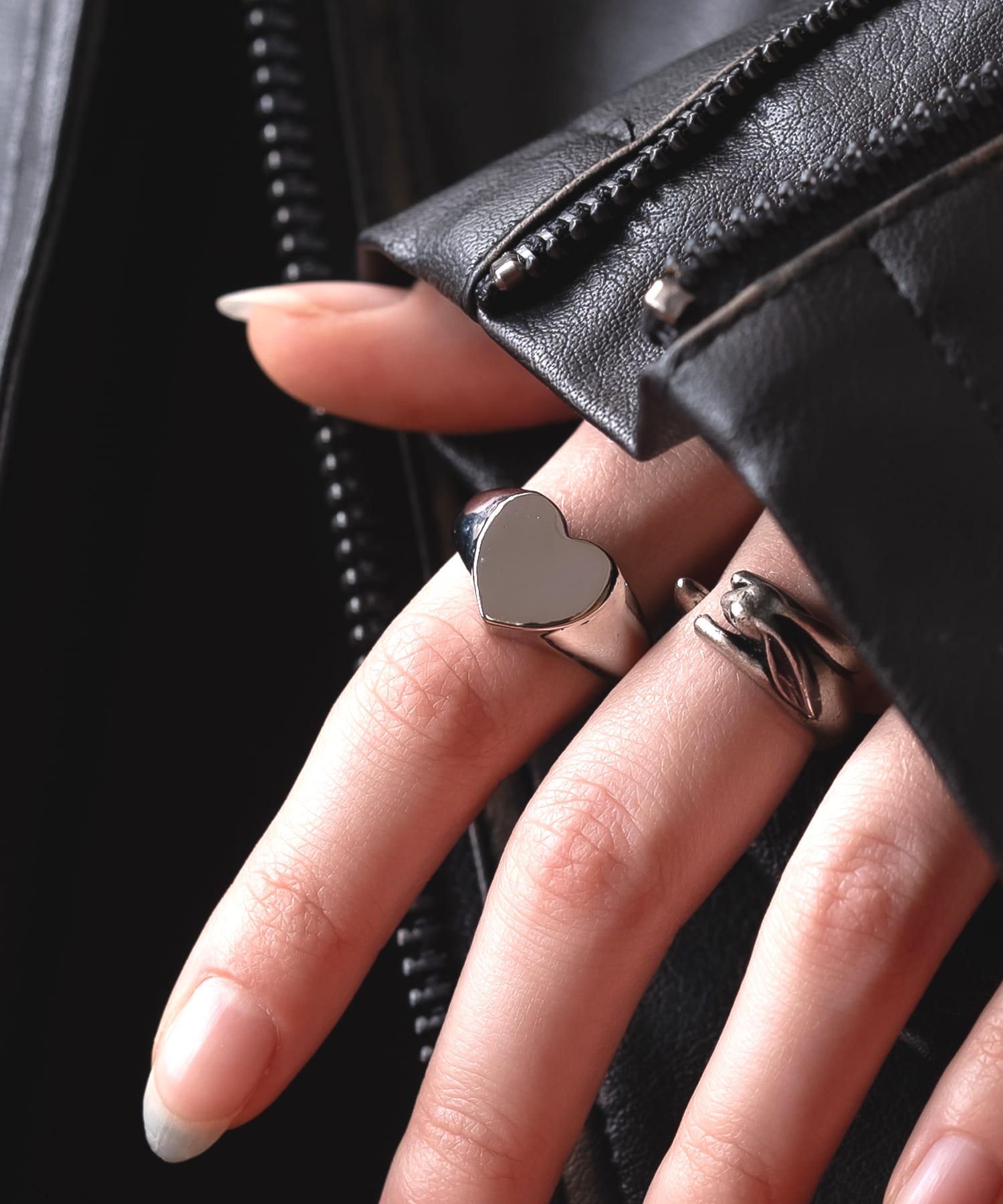 フリーサイズシグネットリング / 指輪 メンズ レディース ユニセックス