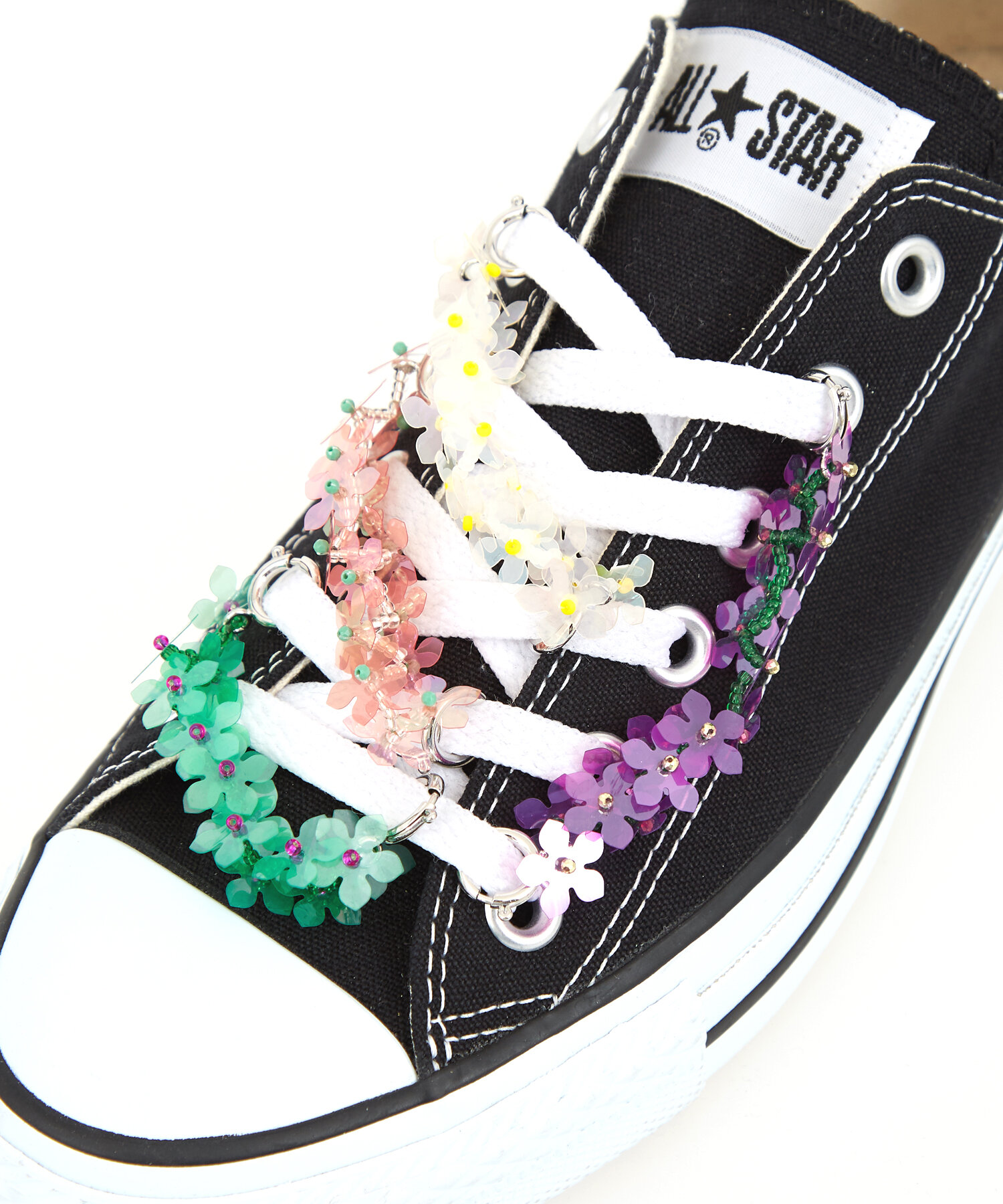 an meets zakka フラワーシューレースアクセサリー 