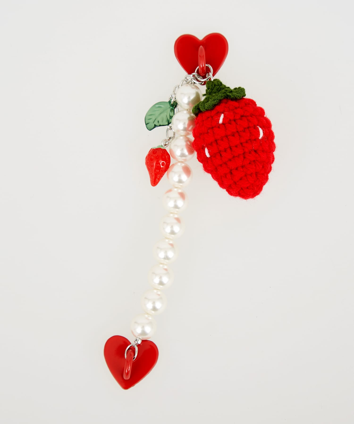 フルーツ＆パールチェーンスマホストラップ / スマホアクセサリー