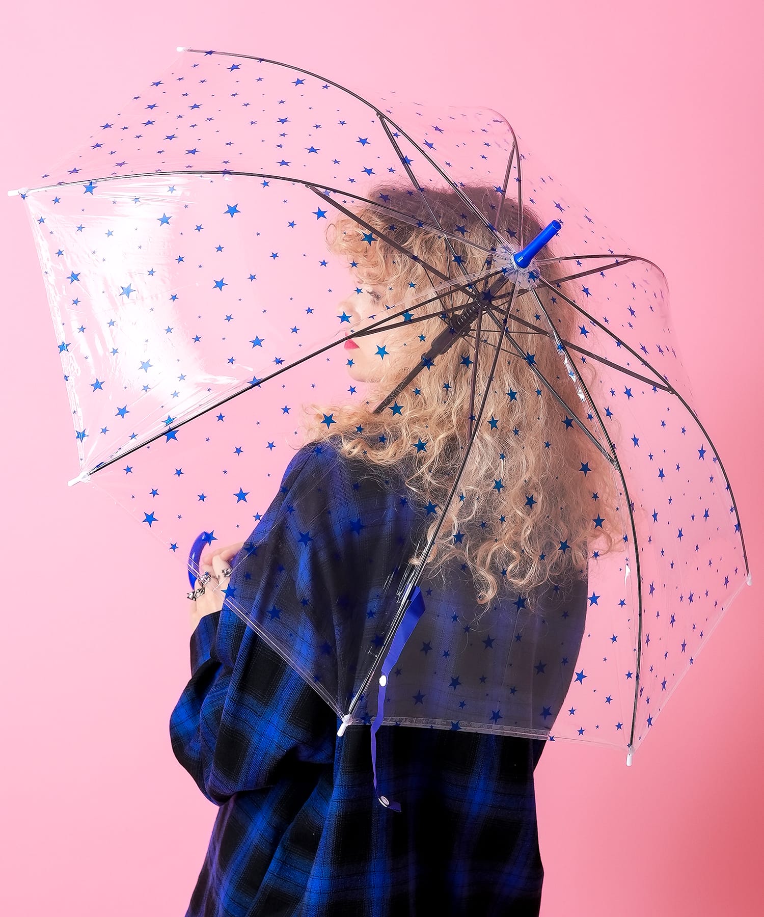 星柄ビニール傘 / メンズ レディース ユニセックス パラソル ankoROCK