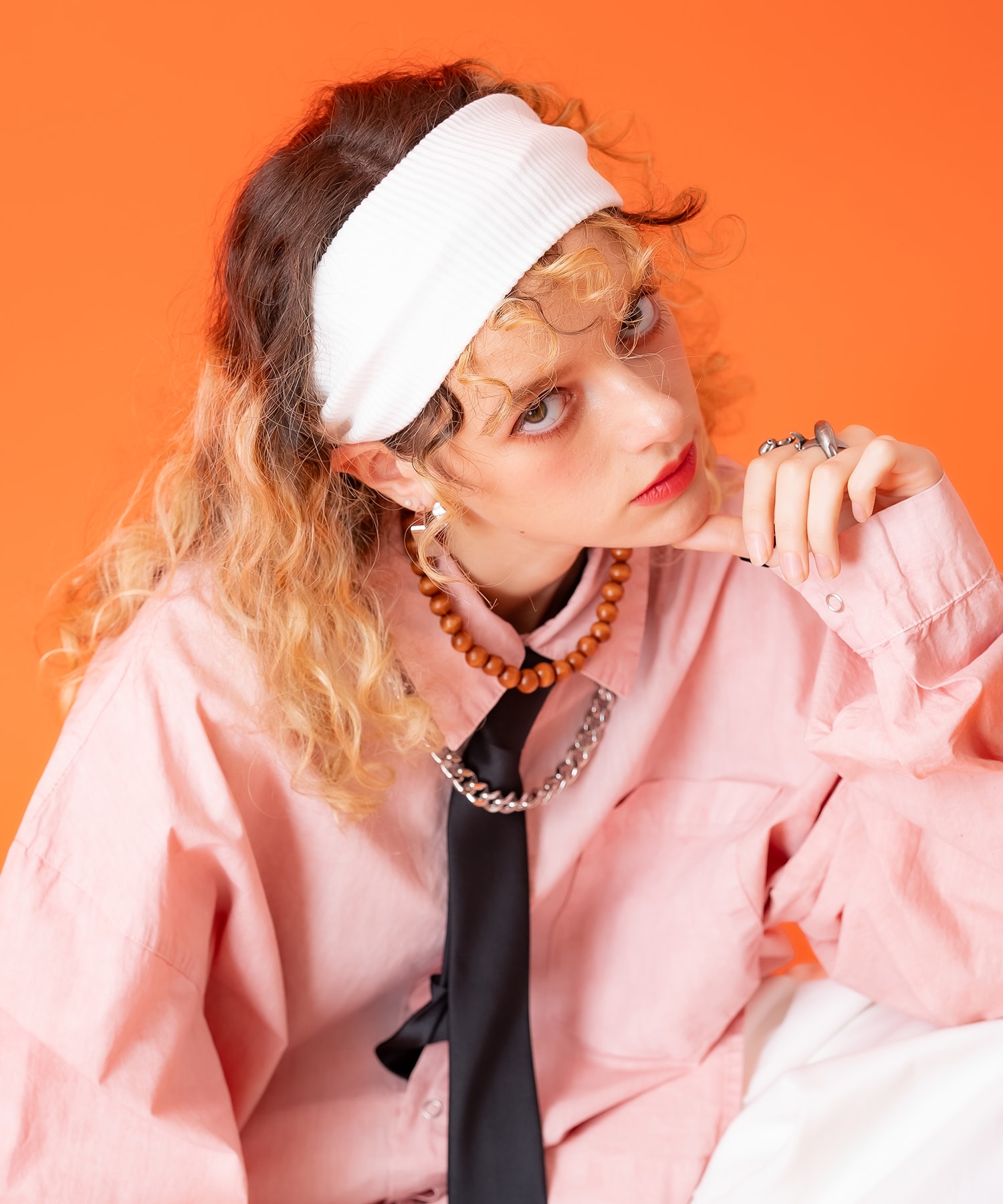 リブヘアバンド / レディース メンズ ユニセックス ヘッドバンド