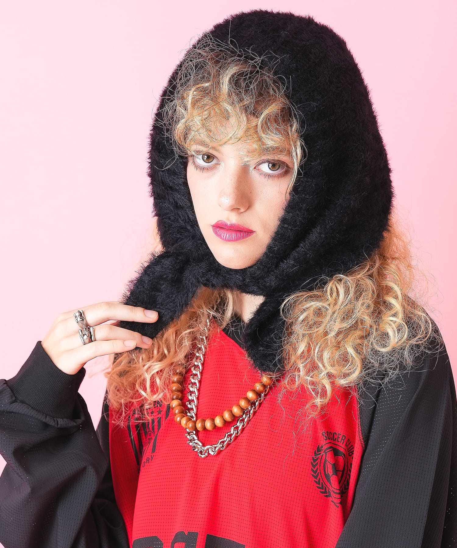 ファーニットバブーシュカ / レディース 三角巾 頭巾 ヘッドドレス