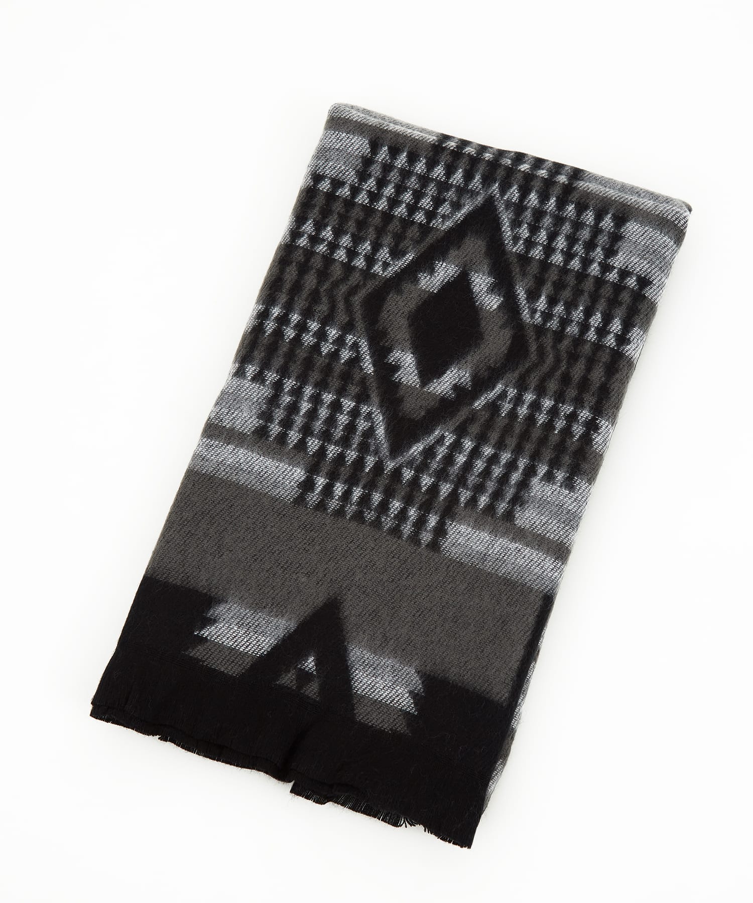 ネイティブ柄ファータッチマフラー / メンズ レディース ユニセックス