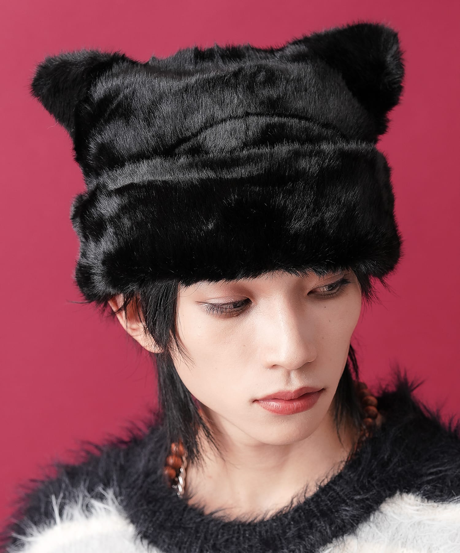 ネコ耳フィッシャーマンファーハット / 猫耳 レディース メンズ ユニ