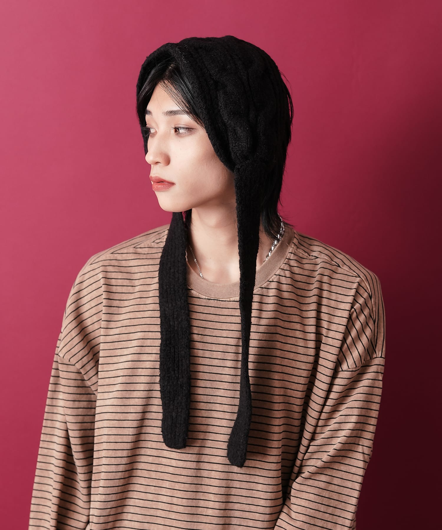 ケーブルニットイヤーマフ / 耳当て レディース メンズ ユニセックス