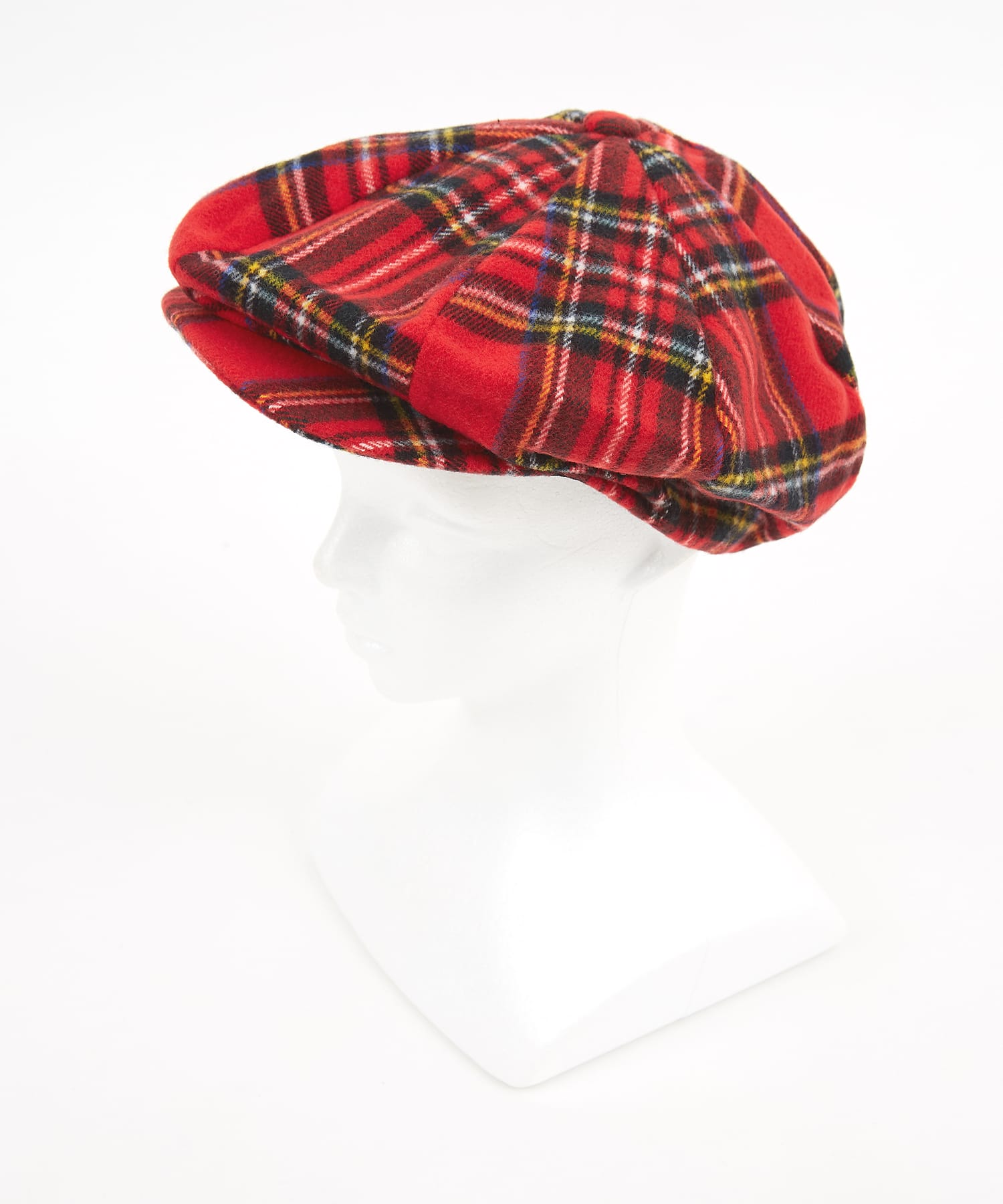 チェック柄フリースボリュームキャスケット / メンズ レディース ユニ