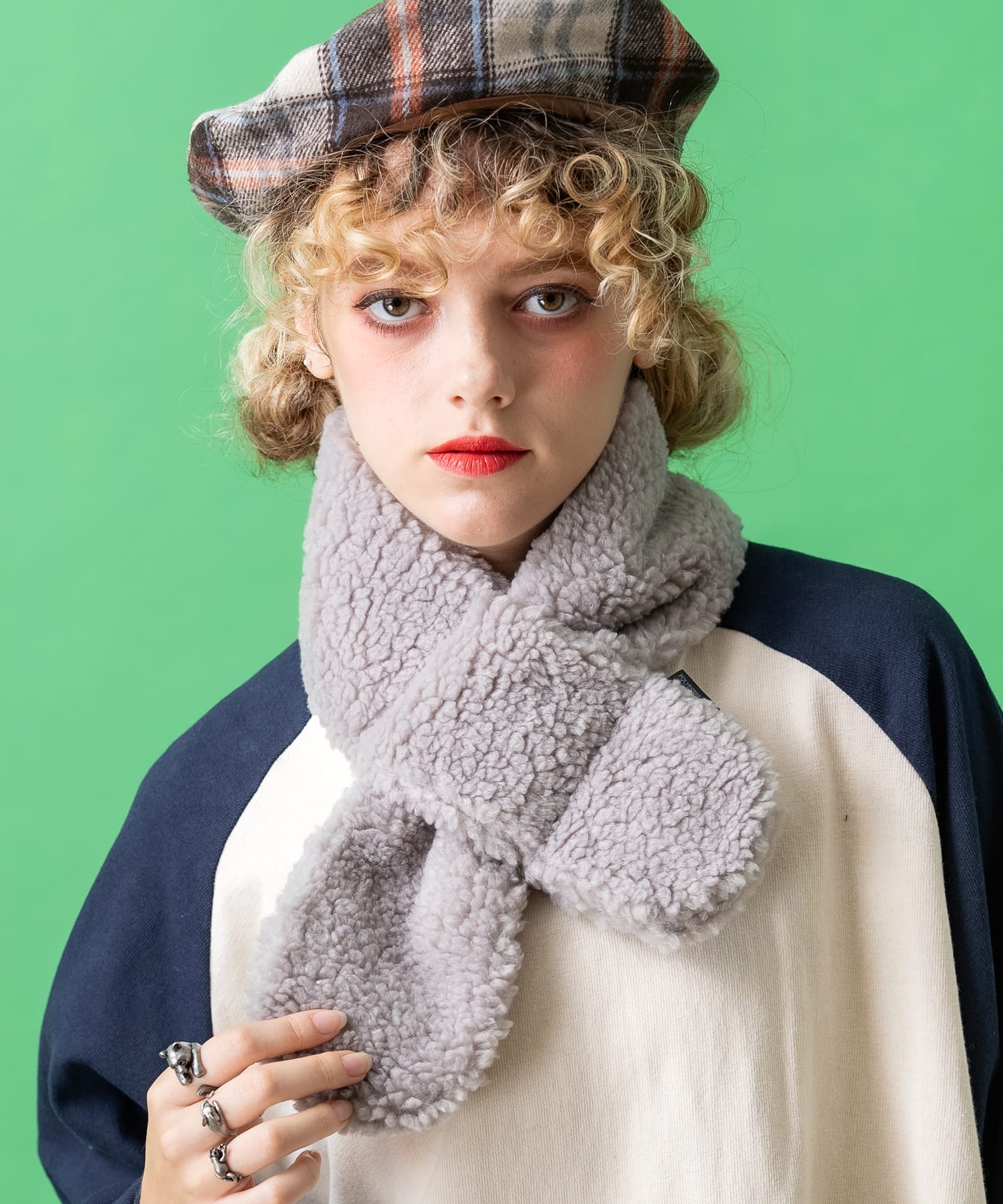 モコモコボアナローティペット / マフラー レディース メンズ ユニ