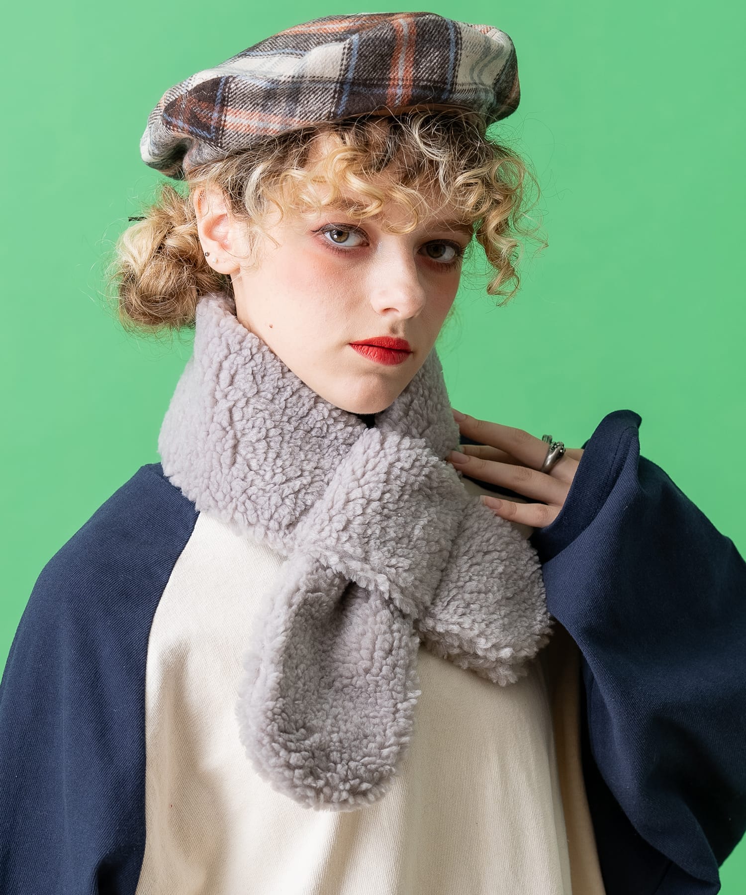 モコモコボアナローティペット / マフラー レディース メンズ ユニ