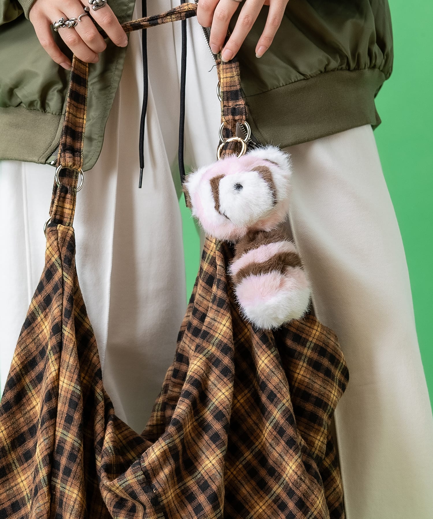 あらいぐまキーホルダー / キーリング アニマル チャーム