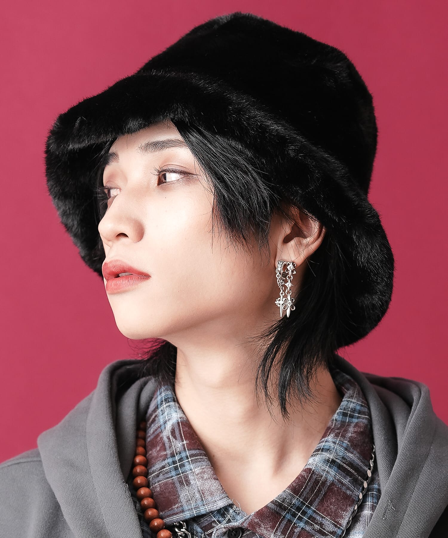 ショートファーハット / メンズ レディース ユニセックス 帽子