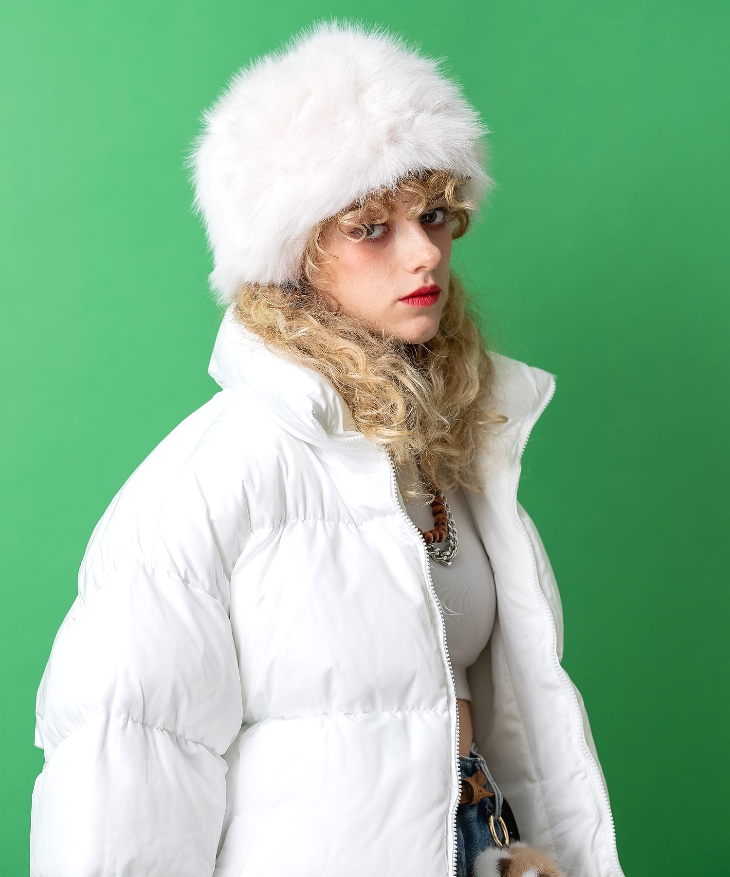 希少リアルファー★ゴージャス★軽くて暖かい帽子 ファーロシアンハット / ロシアン帽 ファーハット レディース メンズ