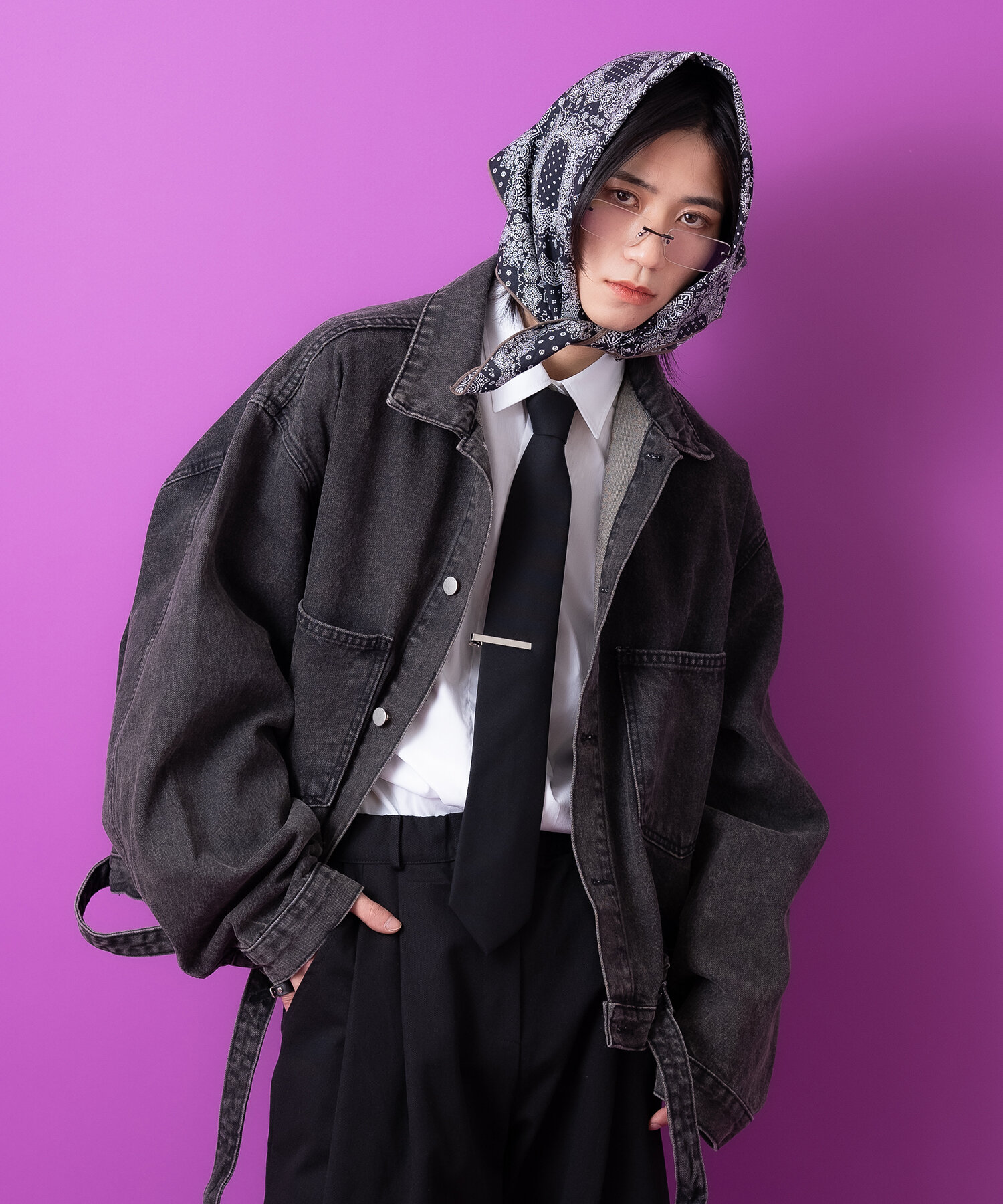 フォーマルスーツ生地ネクタイ / メンズ レディース ユニセックス