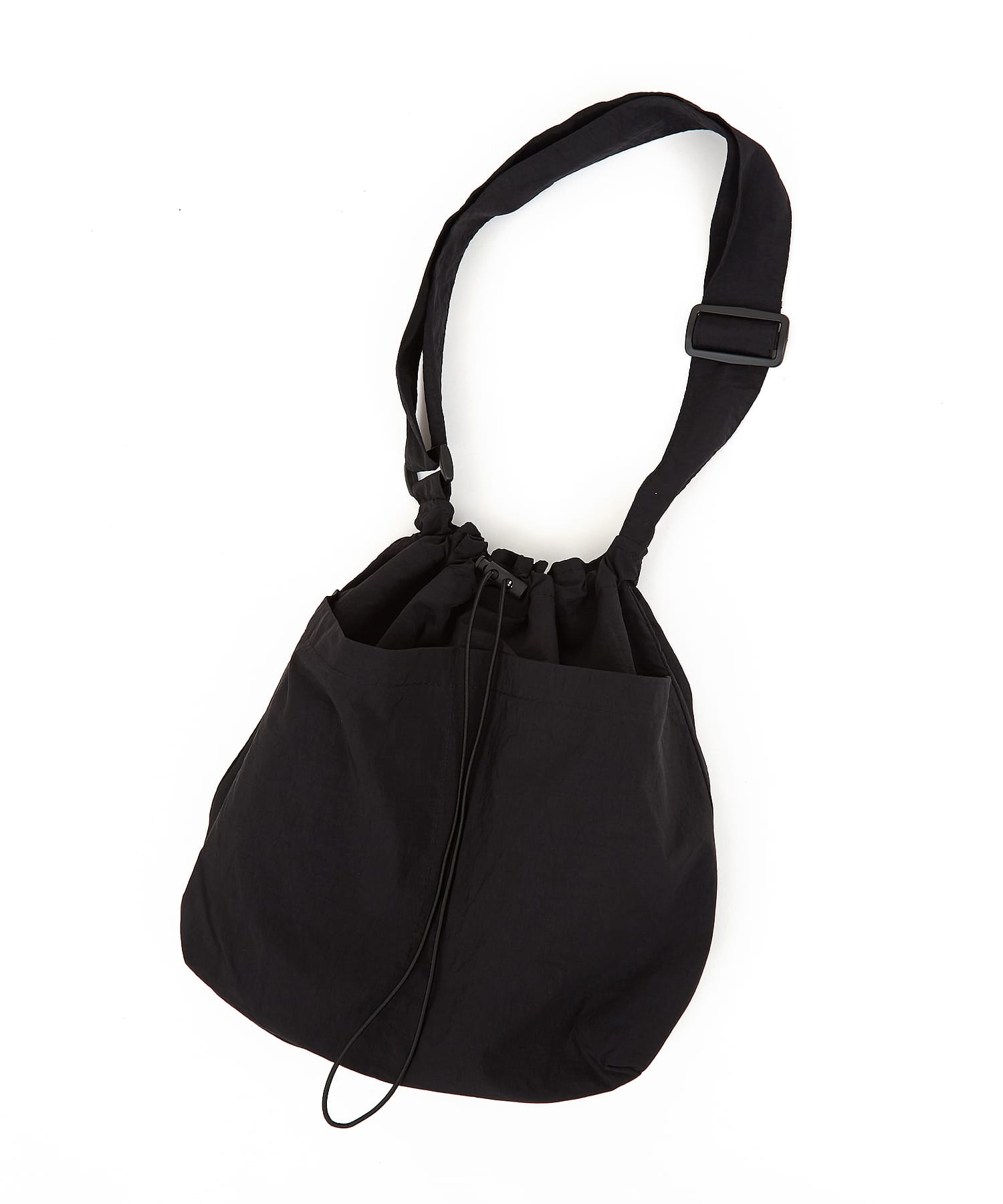 変形シャーリングドローコードポリショルダーバッグ / バック カバン